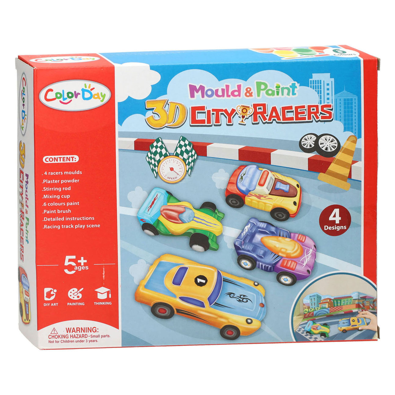 Gipsabdruck und Fahrzeugbemalung