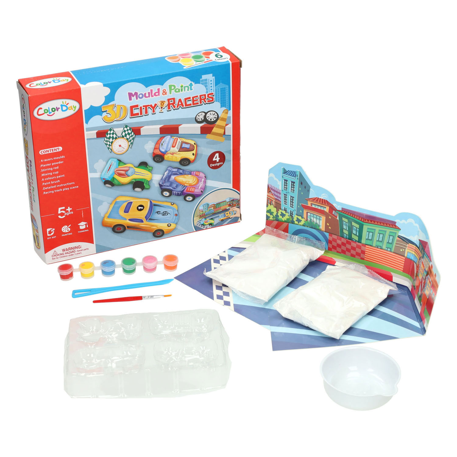 Gipsabdruck und Fahrzeugbemalung