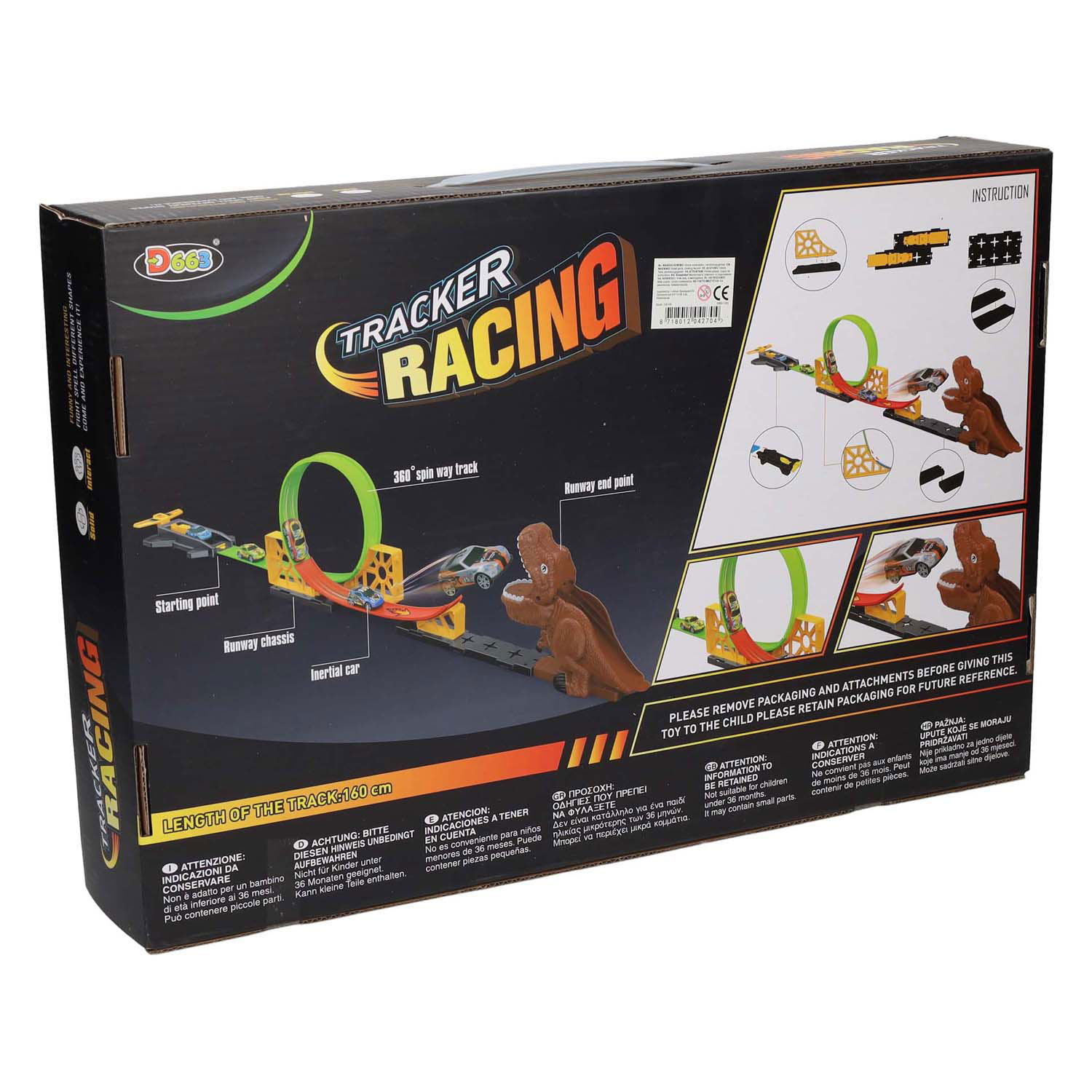 Lanceerset Dino met Looping & Schans