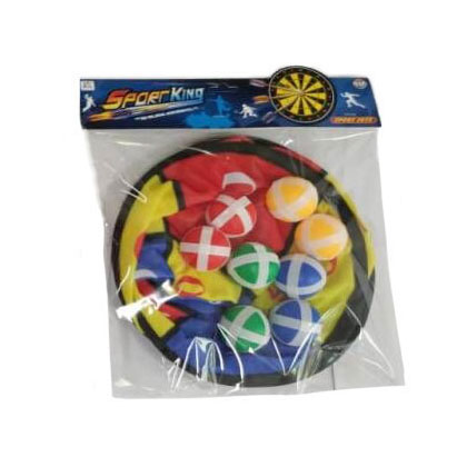 Mega Dartbord Klittenband, 8 ballen