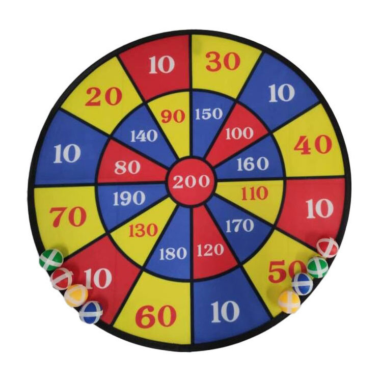 Mega Dartboard Klettverschluss, 8 Bälle