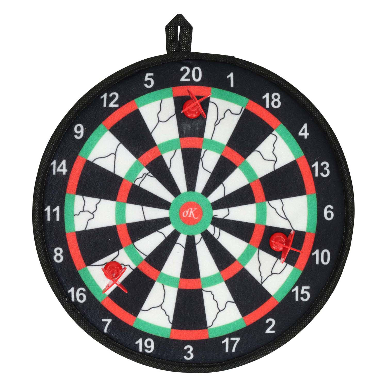 Dartbord Klittenband met 3 Pijltjes