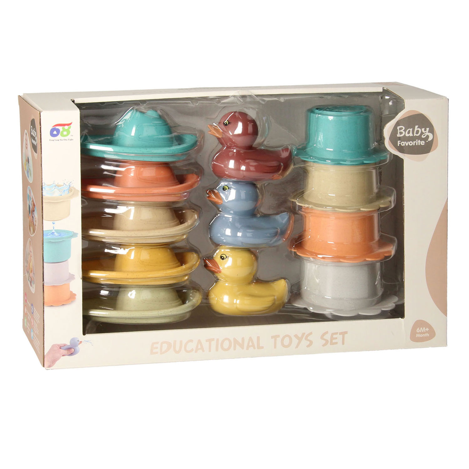 Set de Jouets de Bain Pastel