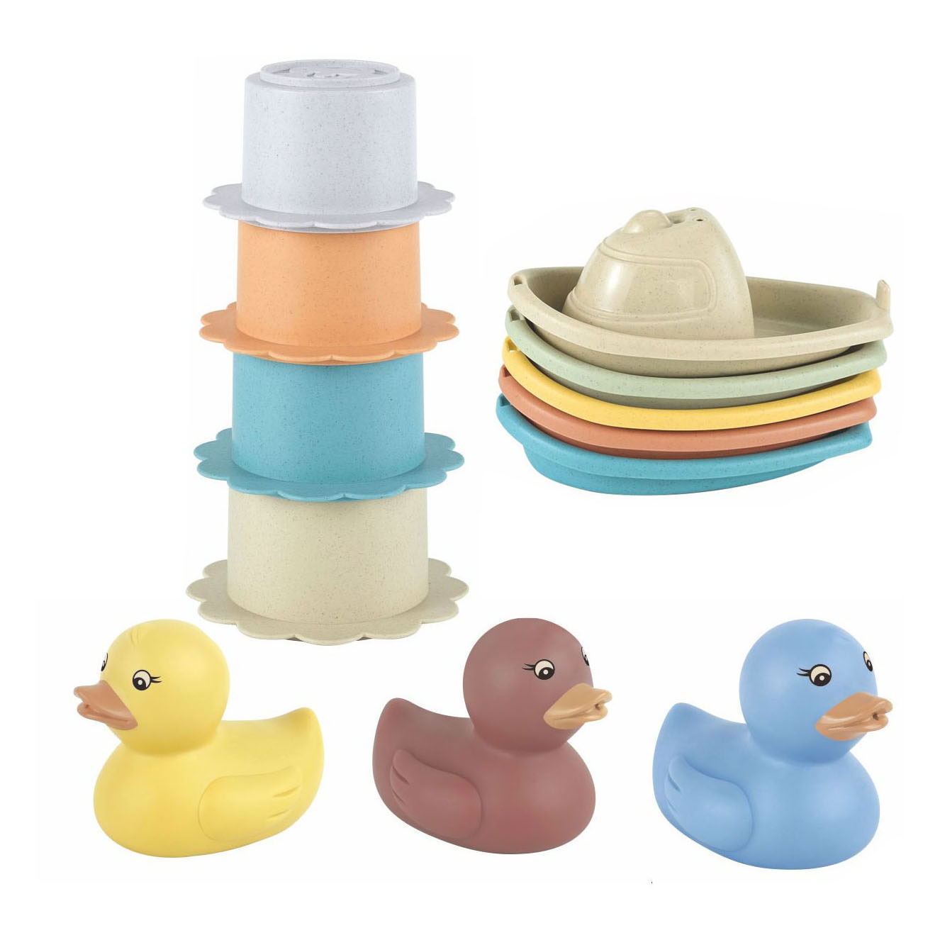 Set de Jouets de Bain Pastel