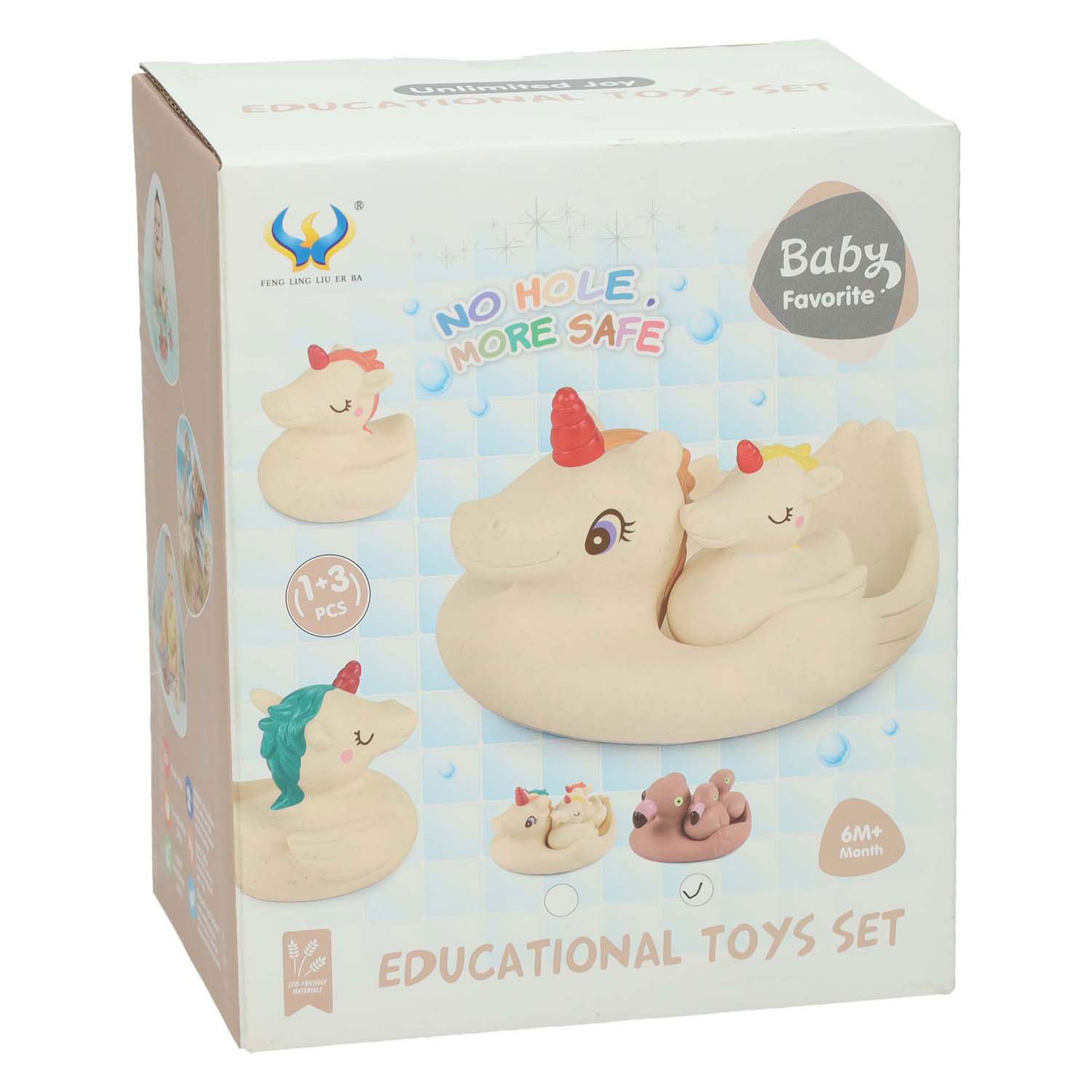 Animaux de bain Famille Flamingo, 4 pc