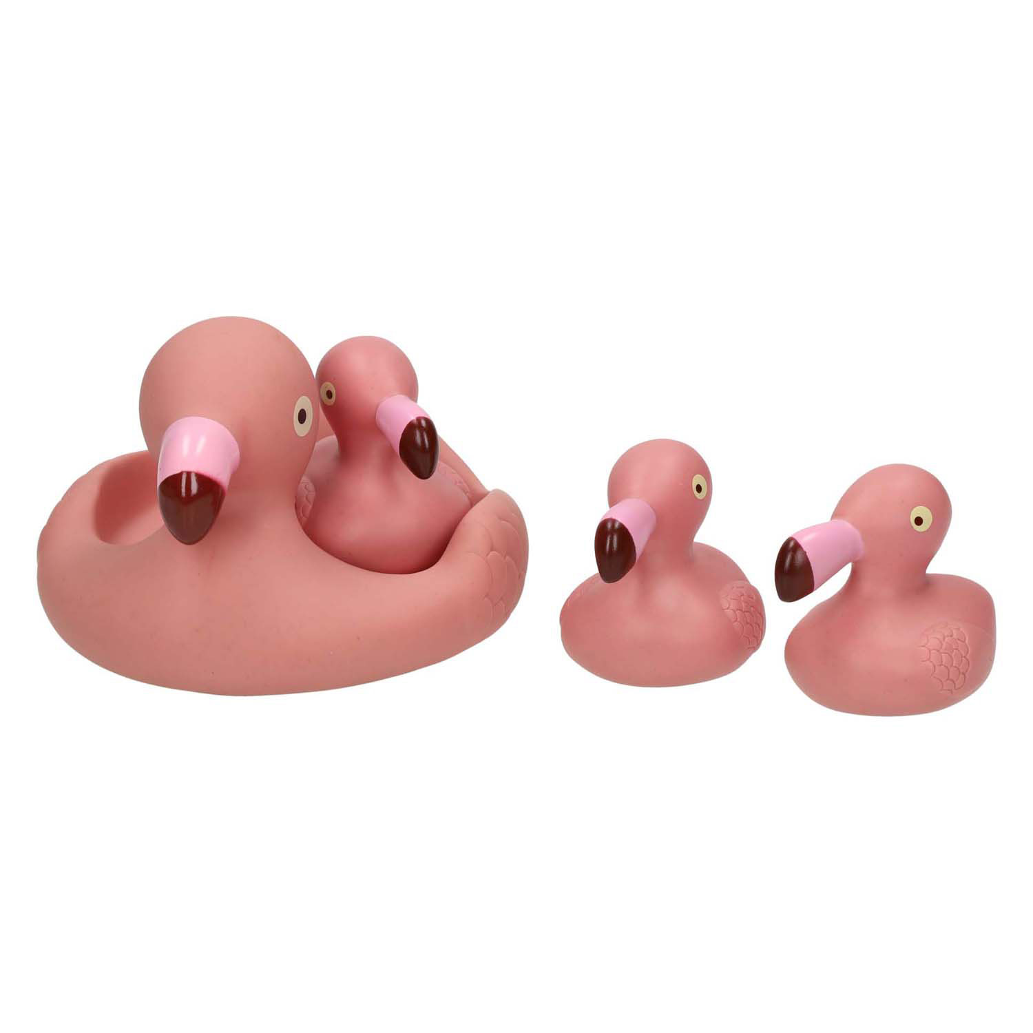 Badetiere Flamingo-Familie, 4-tlg