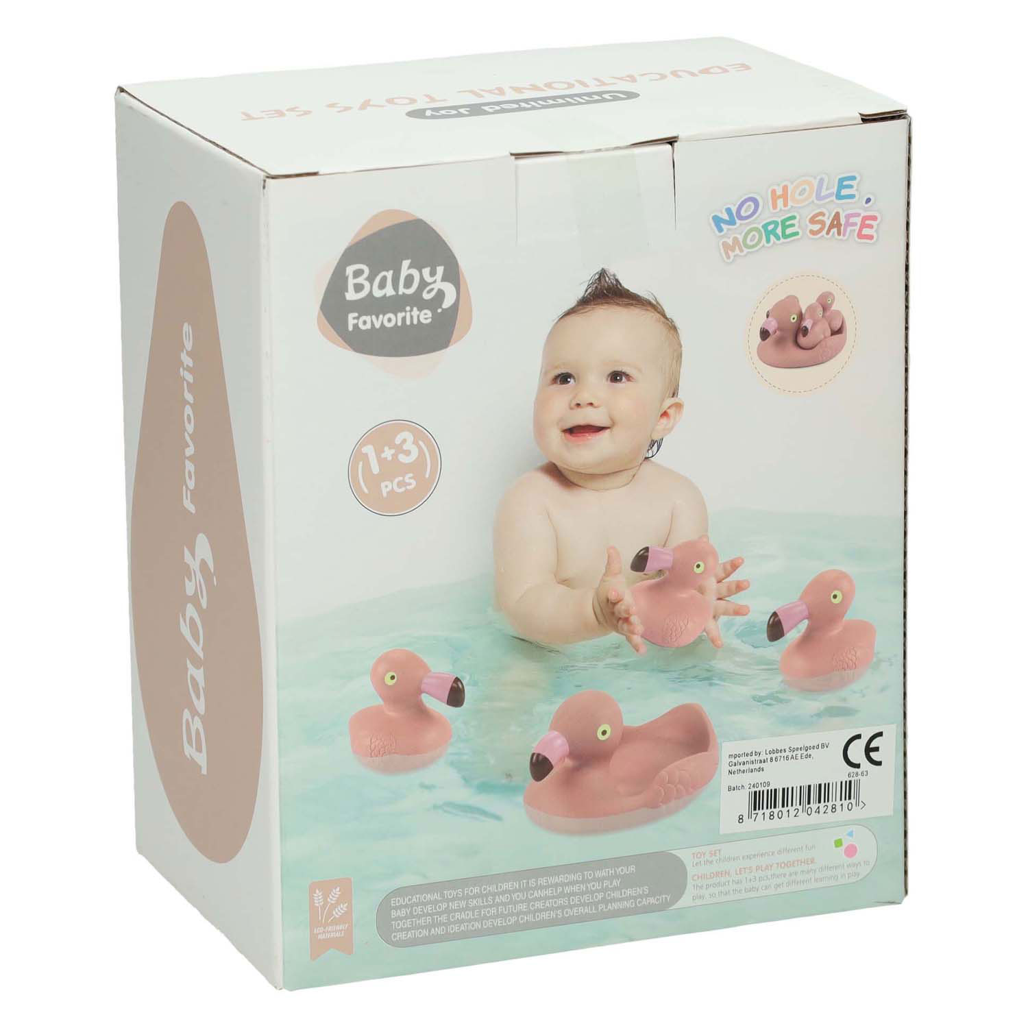 Baddieren Flamingo Familie, 4dlg