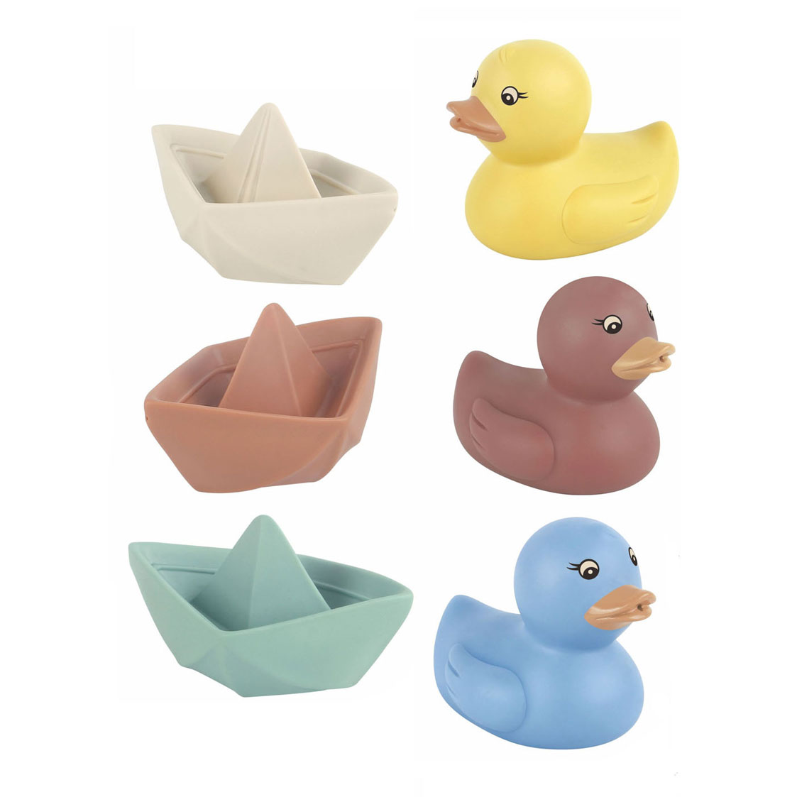 Bateaux de bain avec canards, 6 pcs