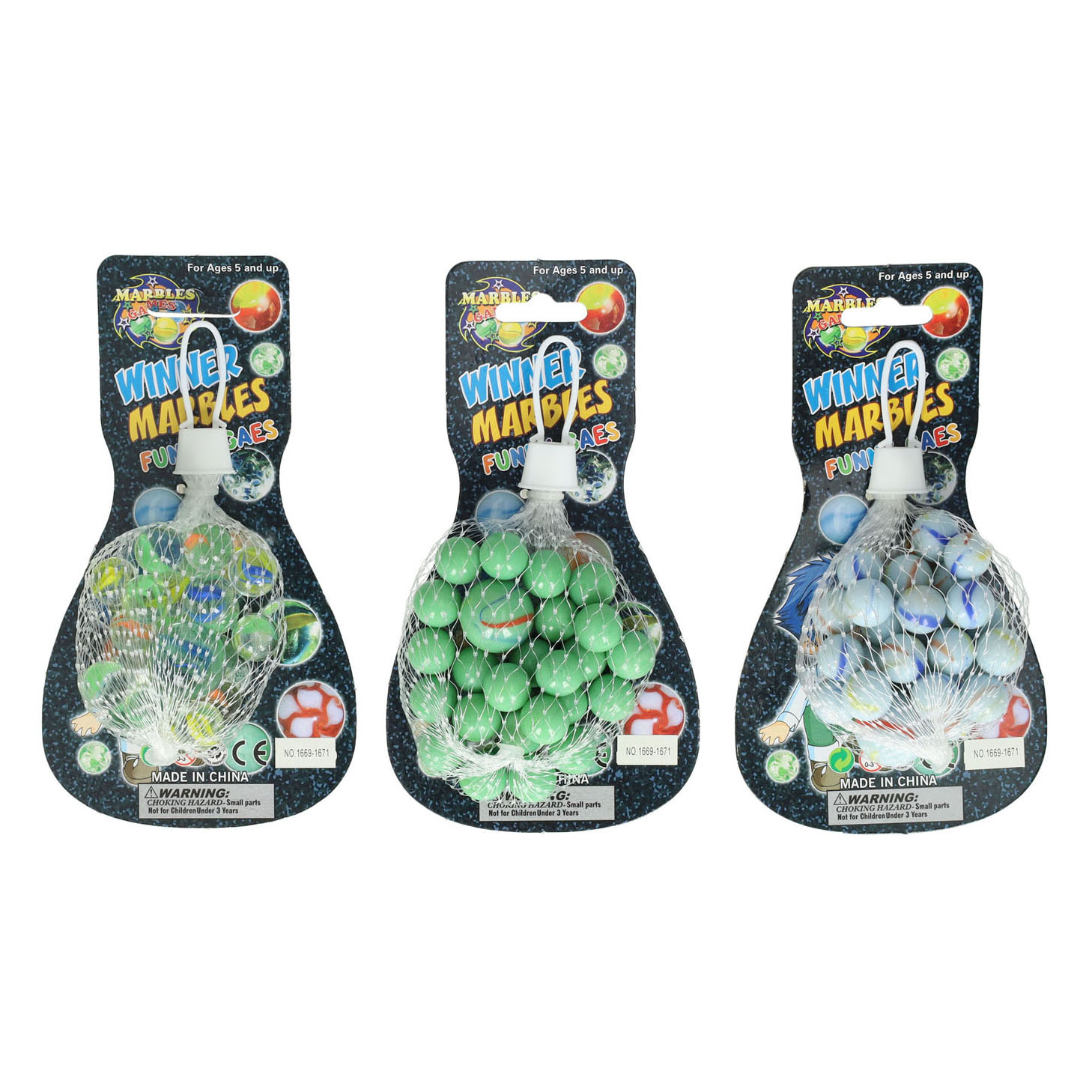 Murmeln im Netz, 3er-Pack