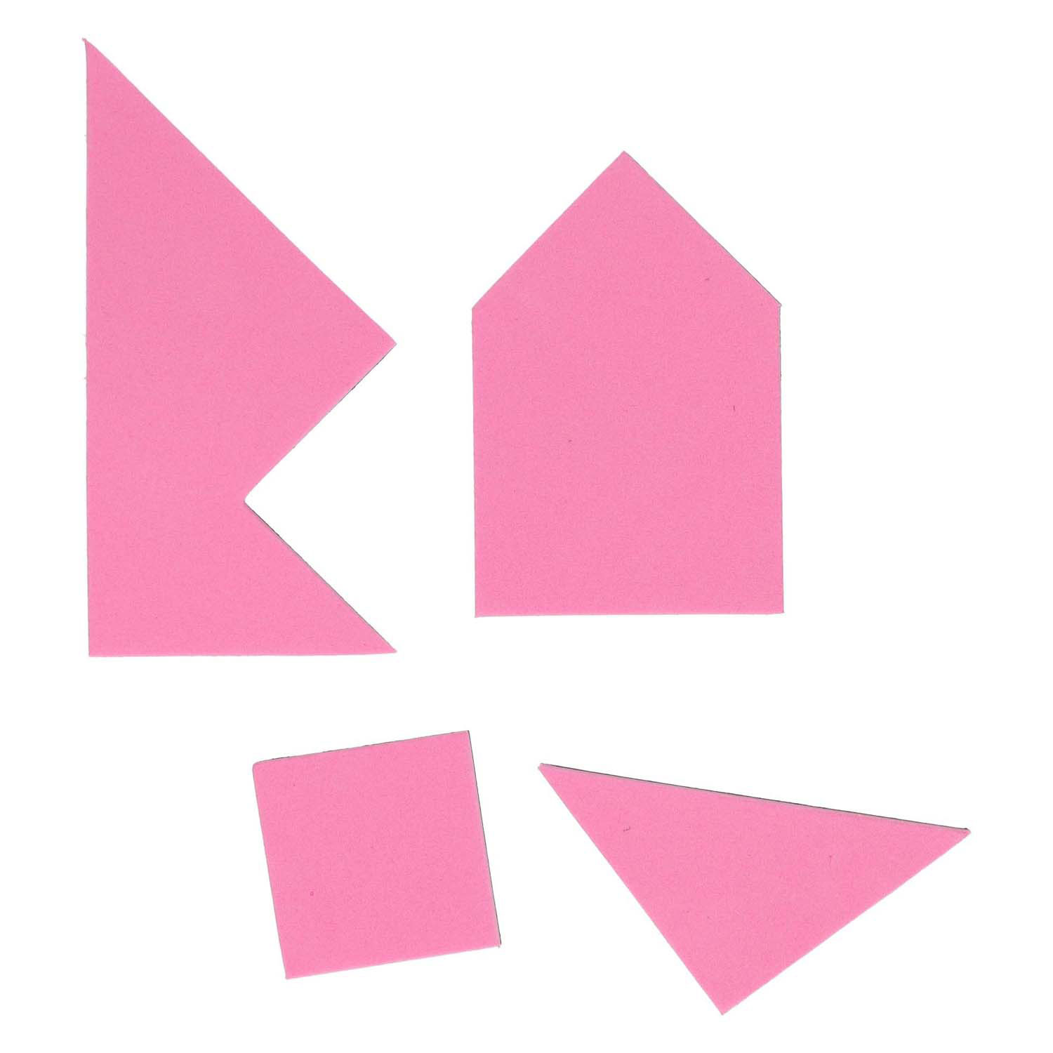 Puzzles Tangram, 4 pcs.