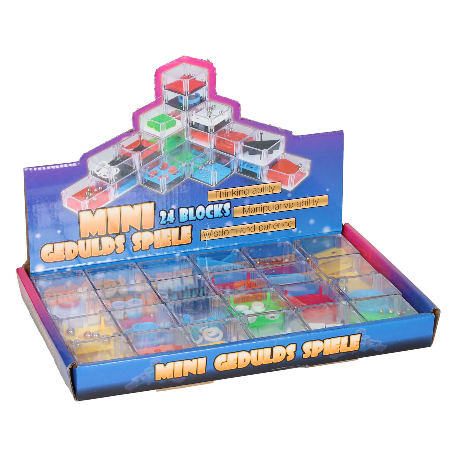 Mini Gedulspel Kubus, 24st.