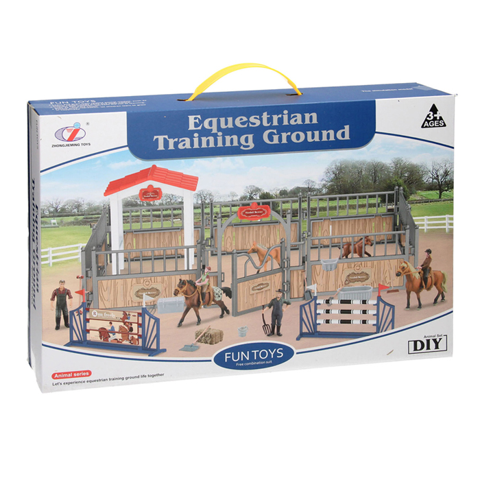 Arène d'équitation Playset avec figurines de jeu et accessoires