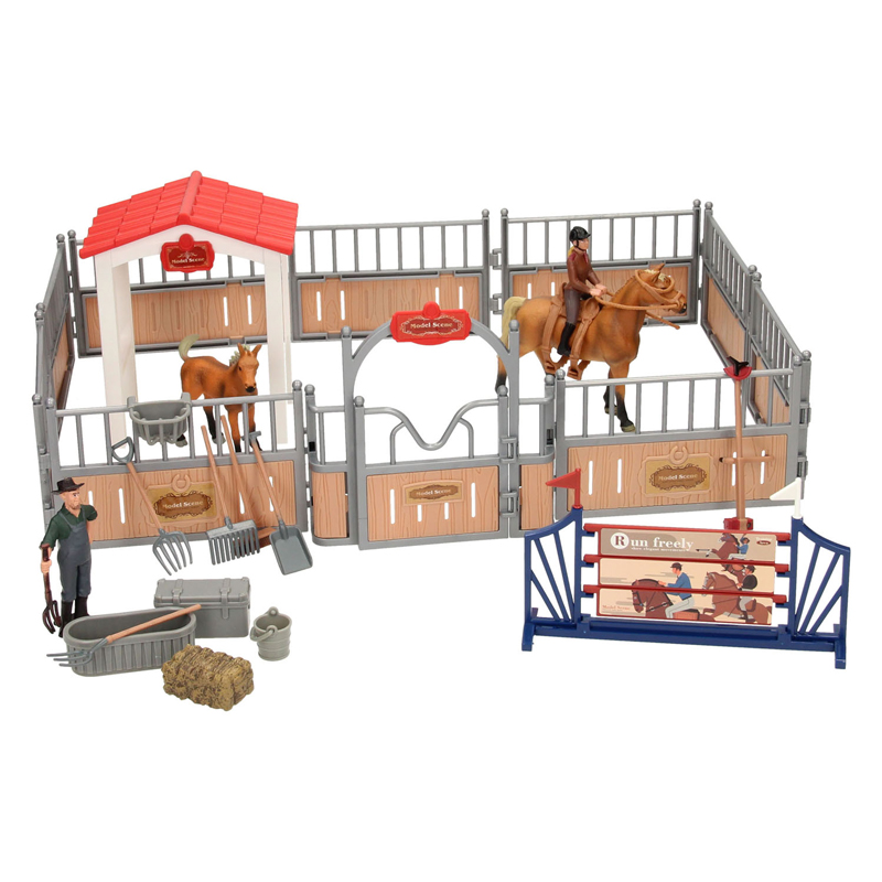 Arène d'équitation Playset avec figurines de jeu et accessoires