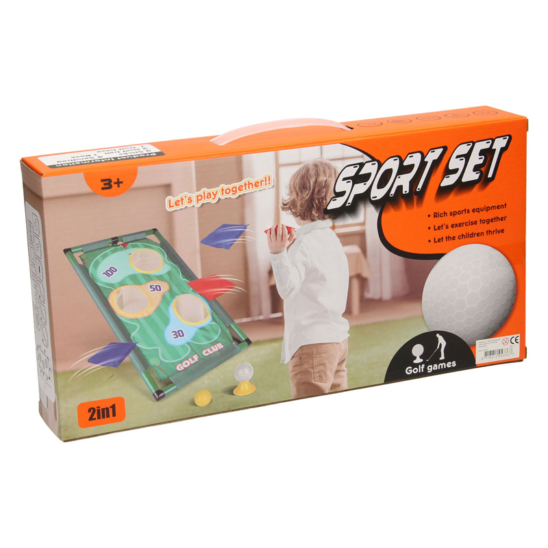 Sportset 2in1 Golf und Bagwerfen