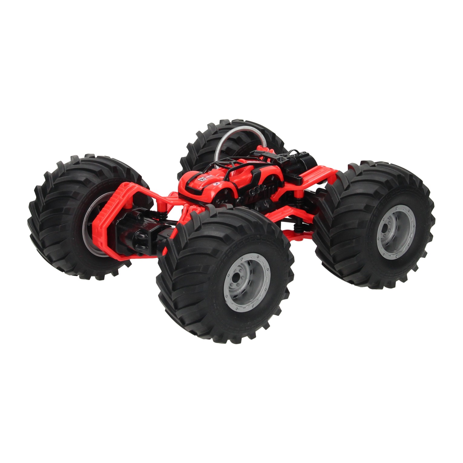 RC Race Monstertruck met Rookfunctie - Rood