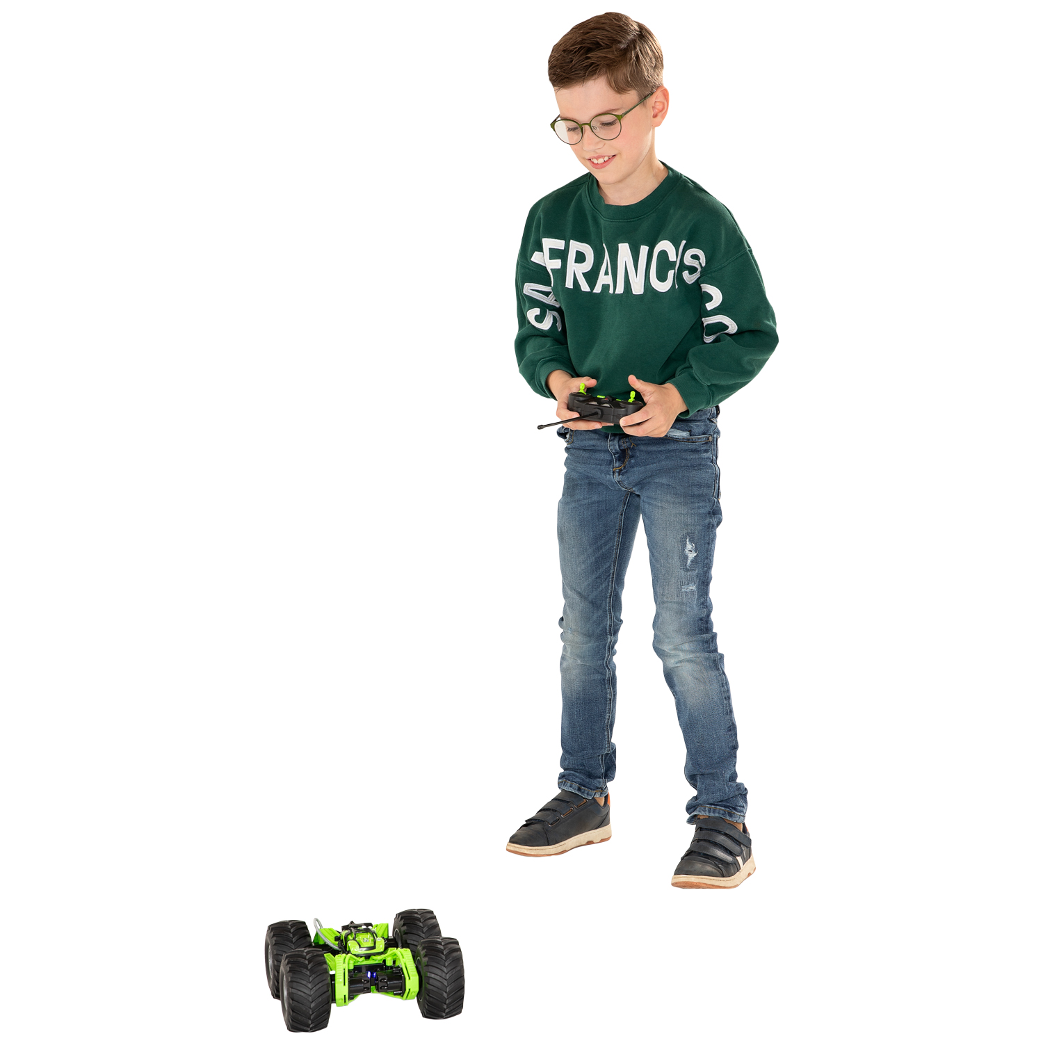 RC Race Monster Truck mit Rauchfunktion – Grün