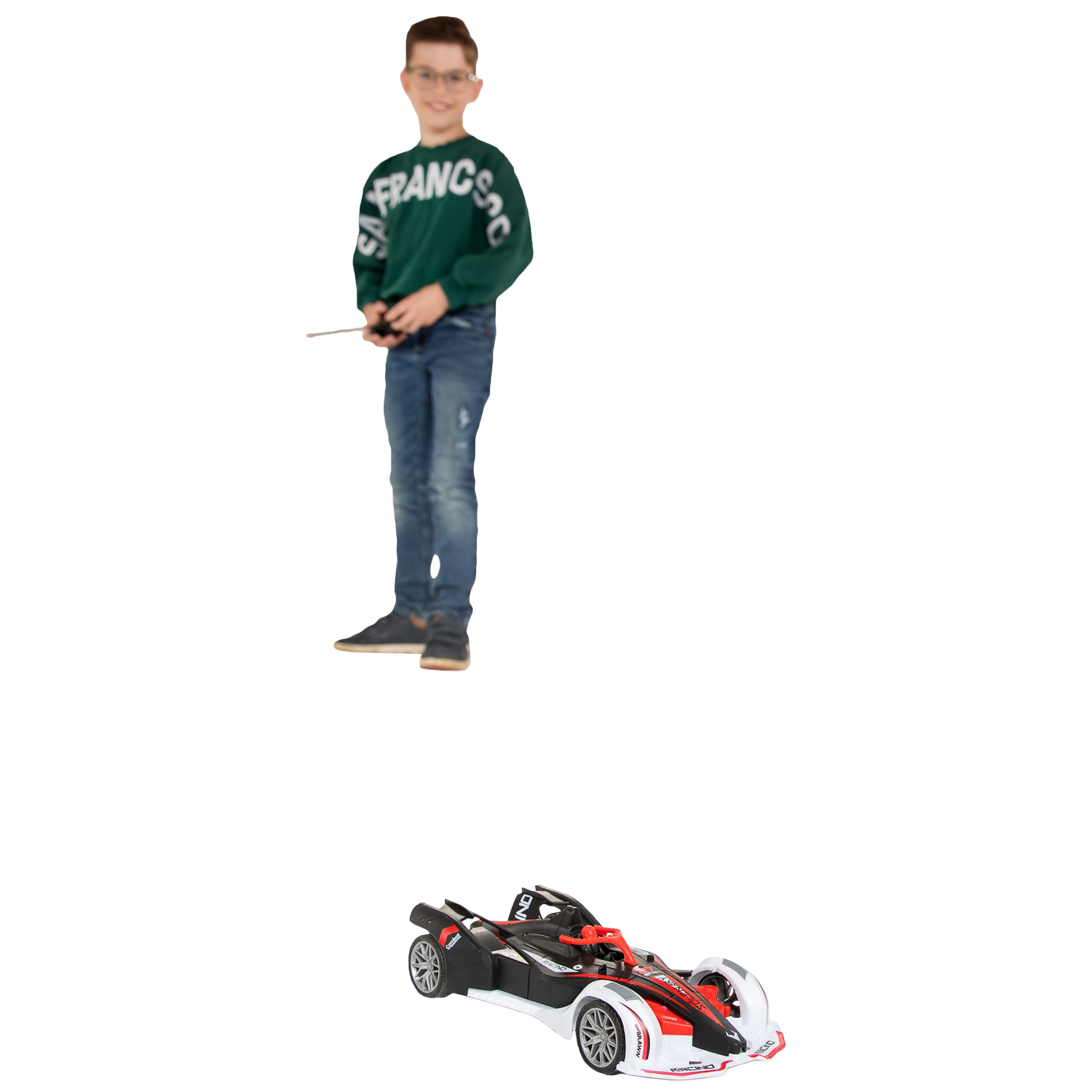 RC Race Monstertruck met Rookfunctie - Groen