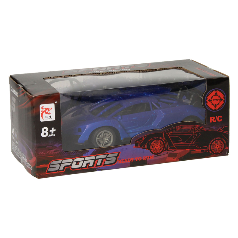 Voiture de course RC voiture contrôlable bleu/noir