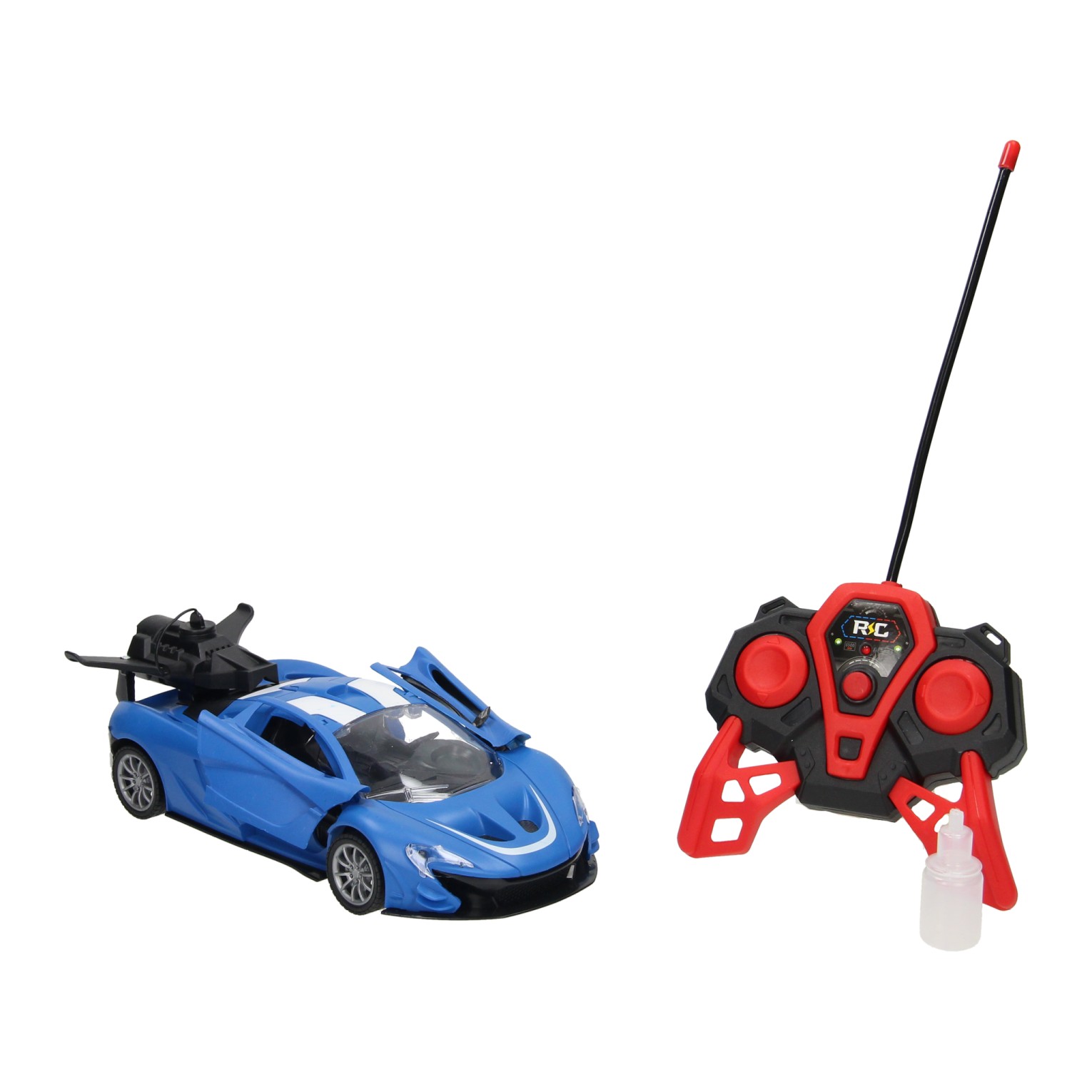 Voiture de sport RC avec fonction vapeur bleue