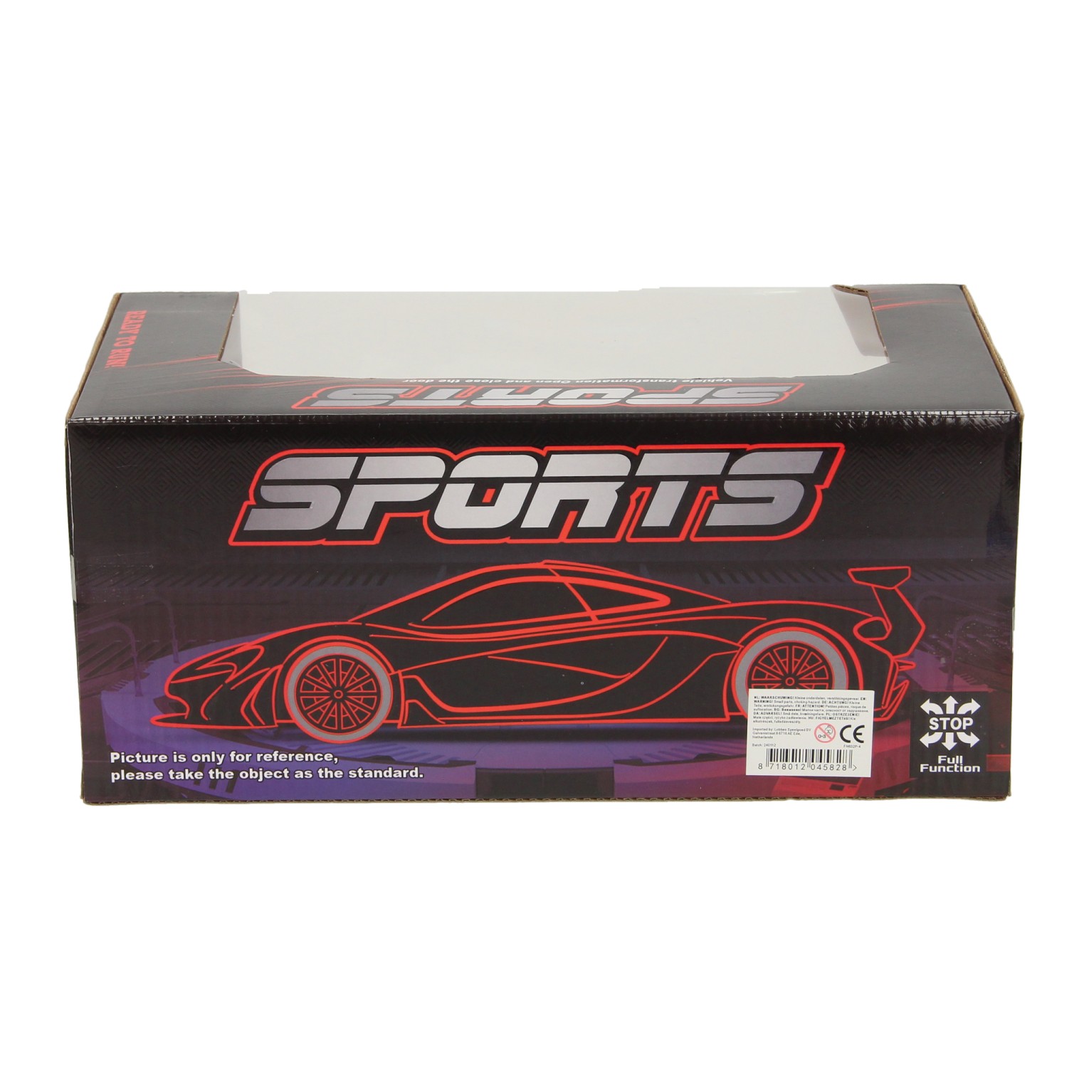 Voiture de sport RC avec fonction vapeur rouge