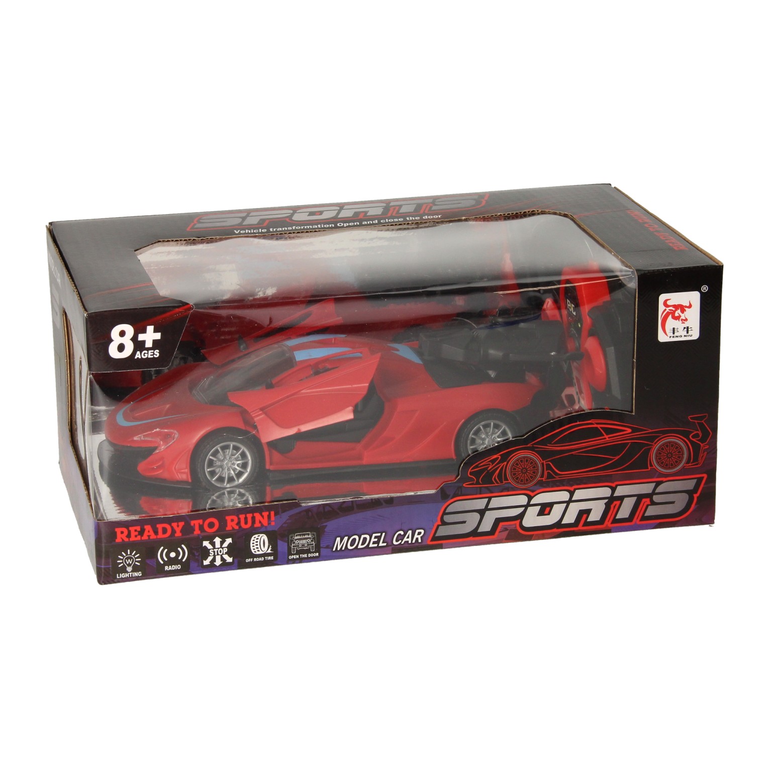 RC Sportwagen met Stoomfunctie Rood