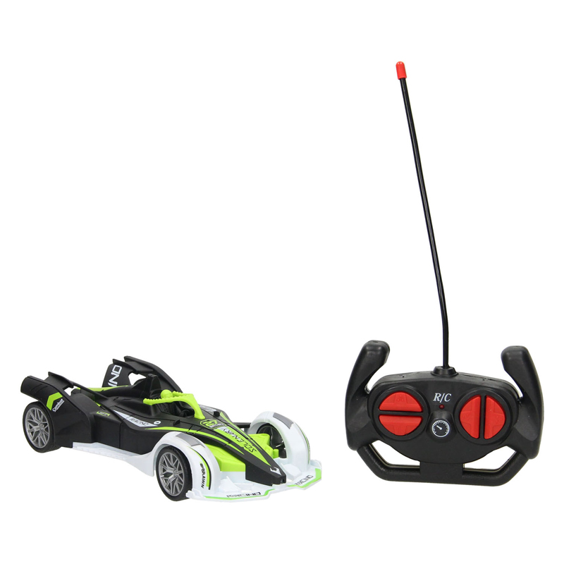 RC Racer Groen/Zwart Bestuurbare Auto