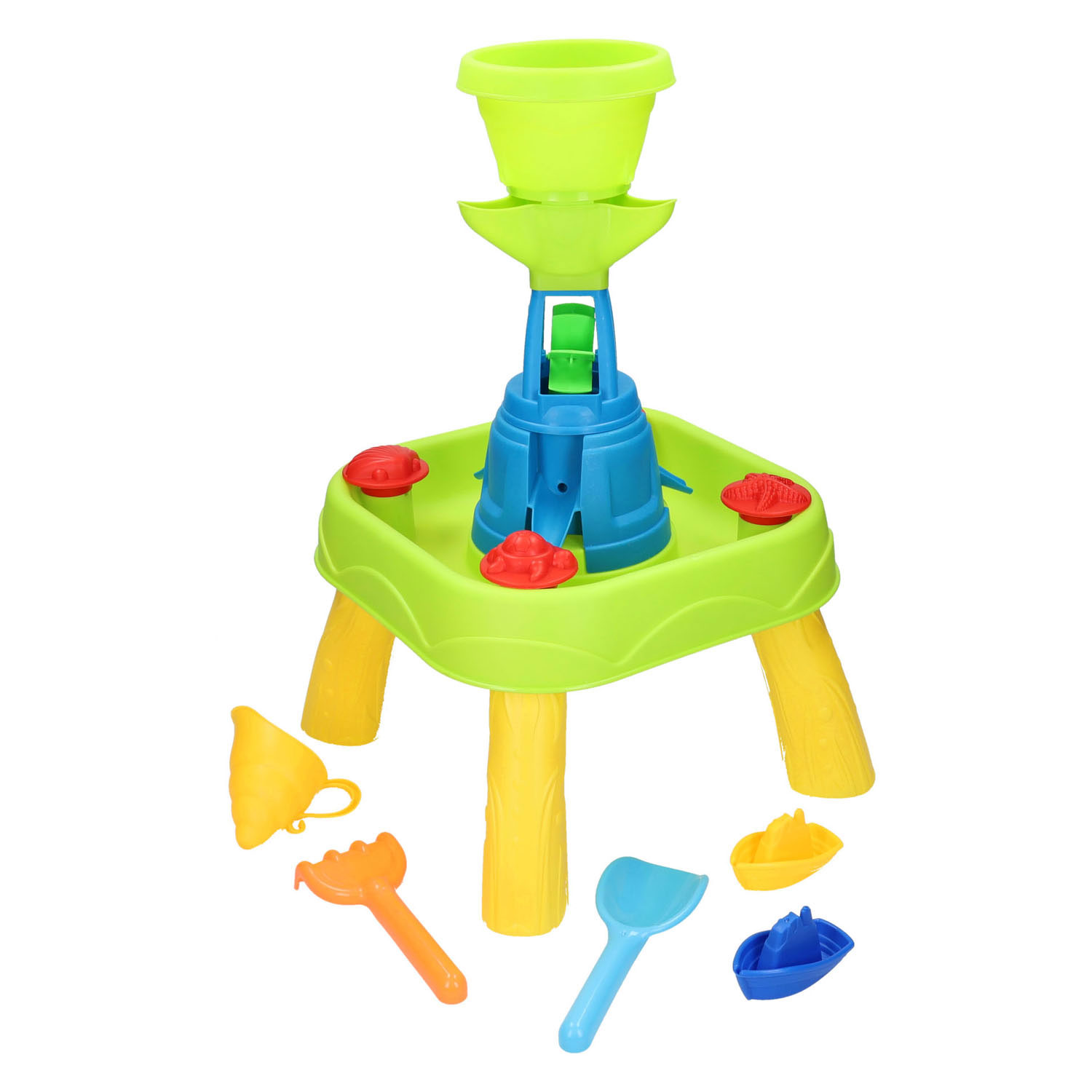 Cascade de table à eau du parc aquatique