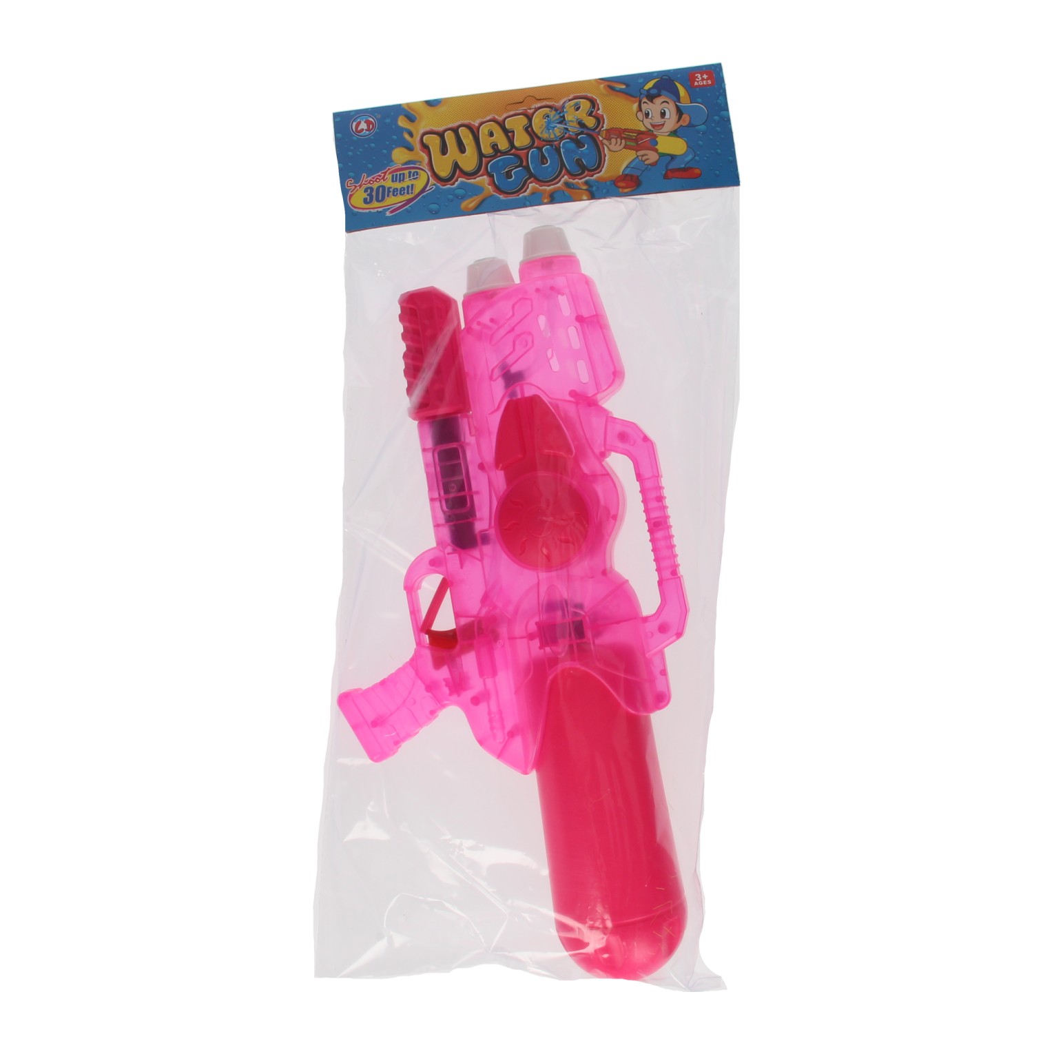 Pistolet à eau Transparent Rose, 47cm