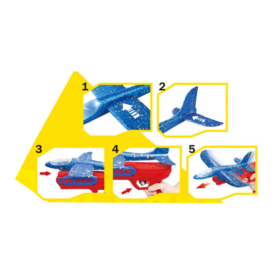 Schaumflugzeug abfeuern