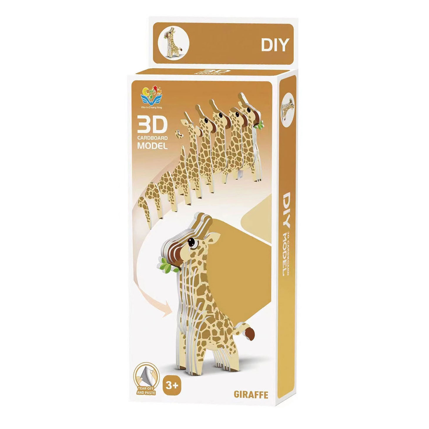 3D-Puzzle Giraffe, 30 Teile.