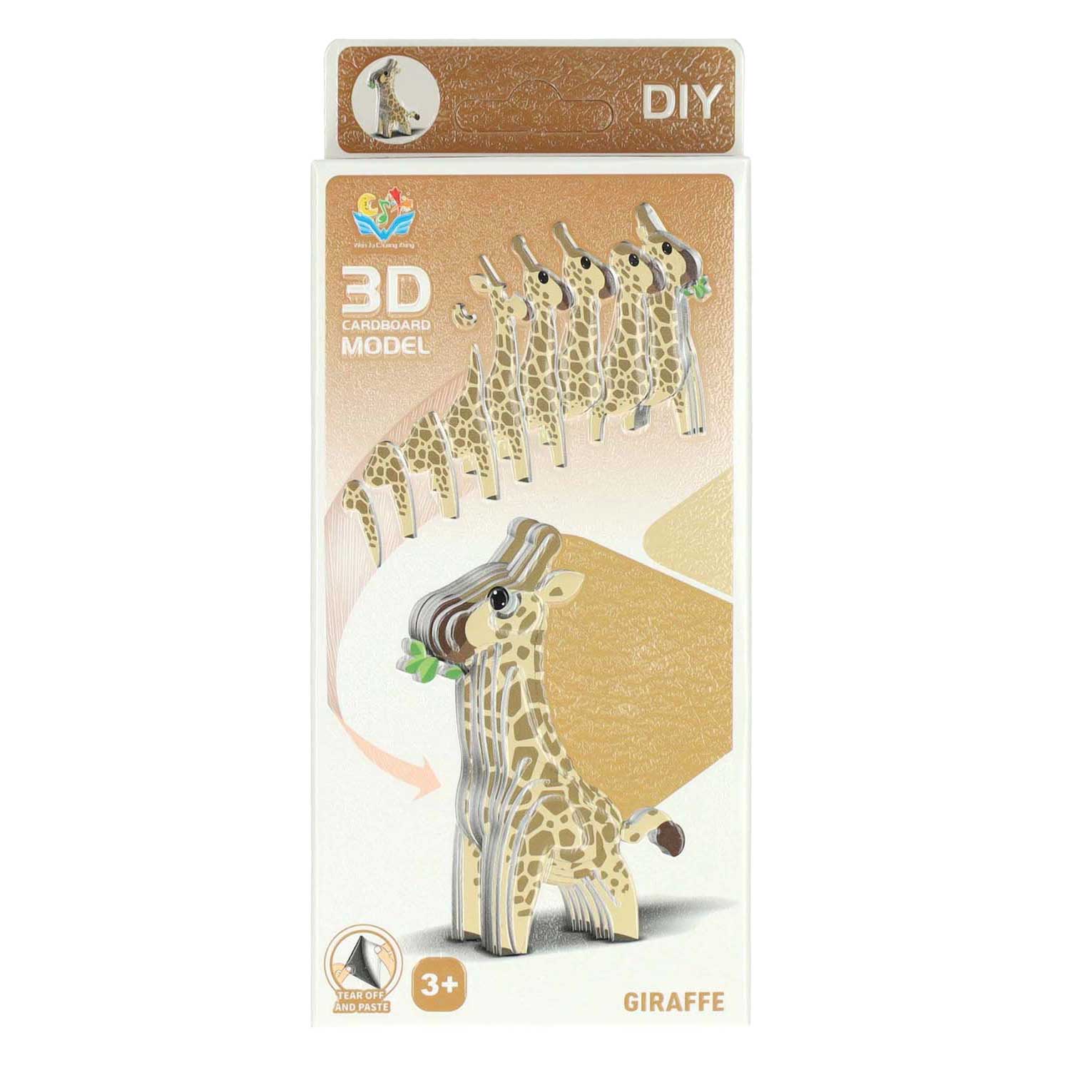 3D-Puzzle Giraffe, 30 Teile.