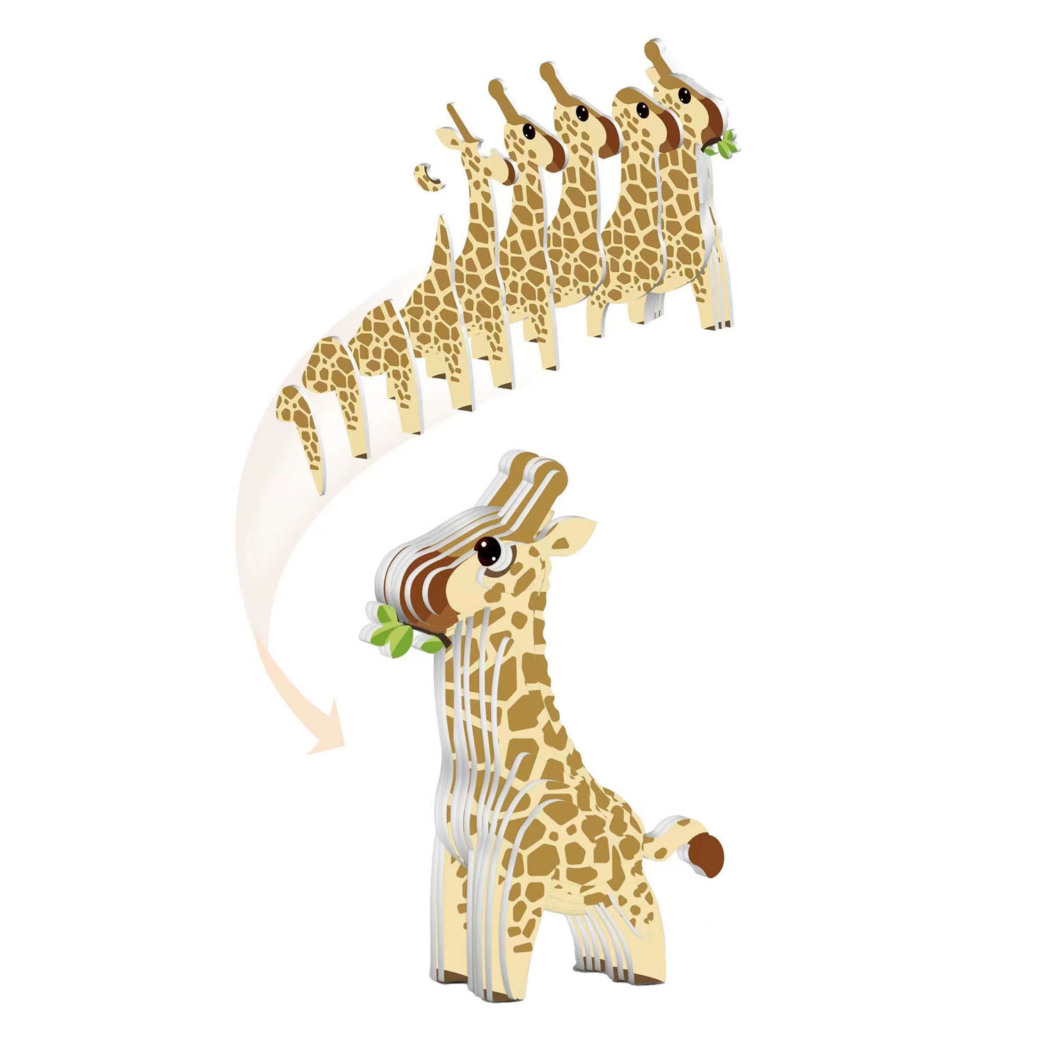 3D-Puzzle Giraffe, 30 Teile.