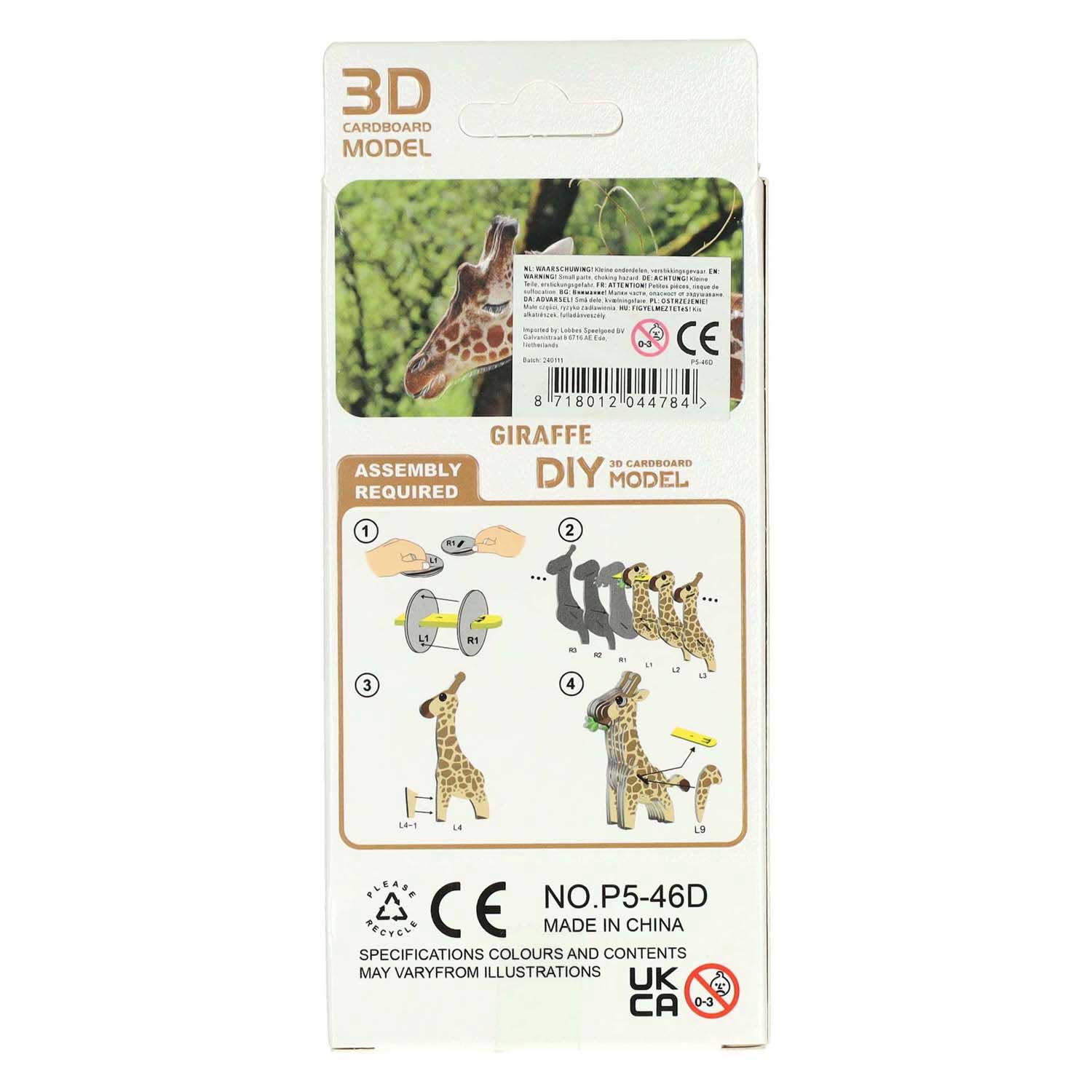 3D-Puzzle Giraffe, 30 Teile.