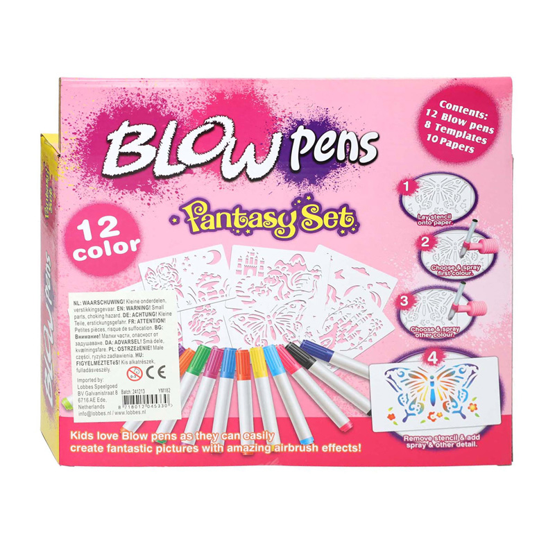 Blaaspennenset met Pompje Fantasy