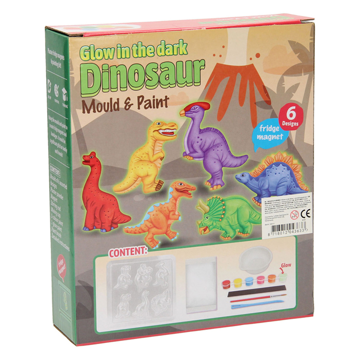 Gieten & Schilderen Glow in the Dark Dino's