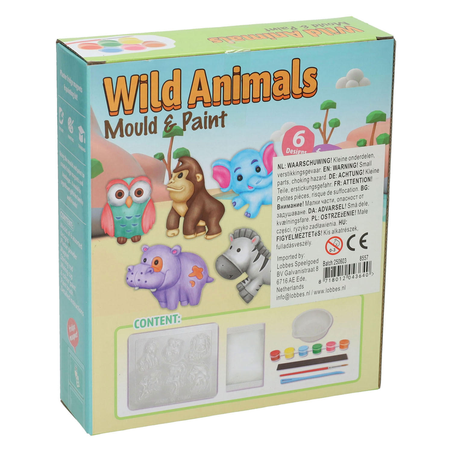 Wilde Tiere gießen und bemalen