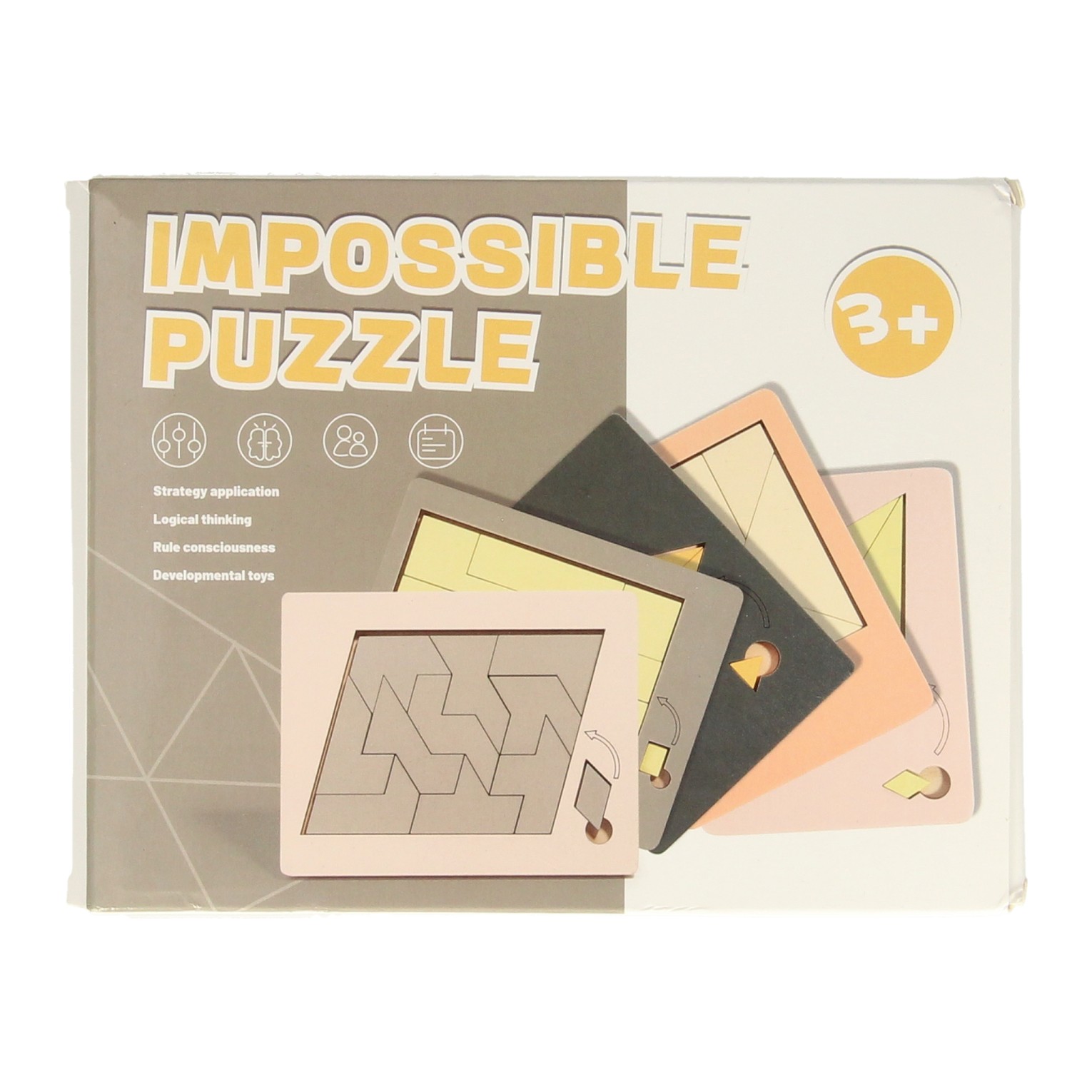 Puzzle de réflexion impossible en bois