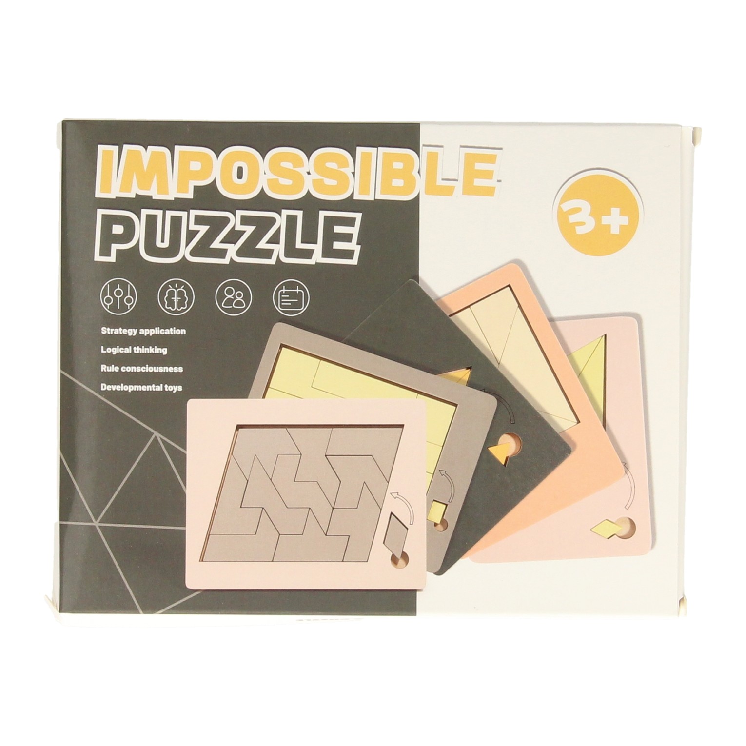 Puzzle de réflexion impossible en bois