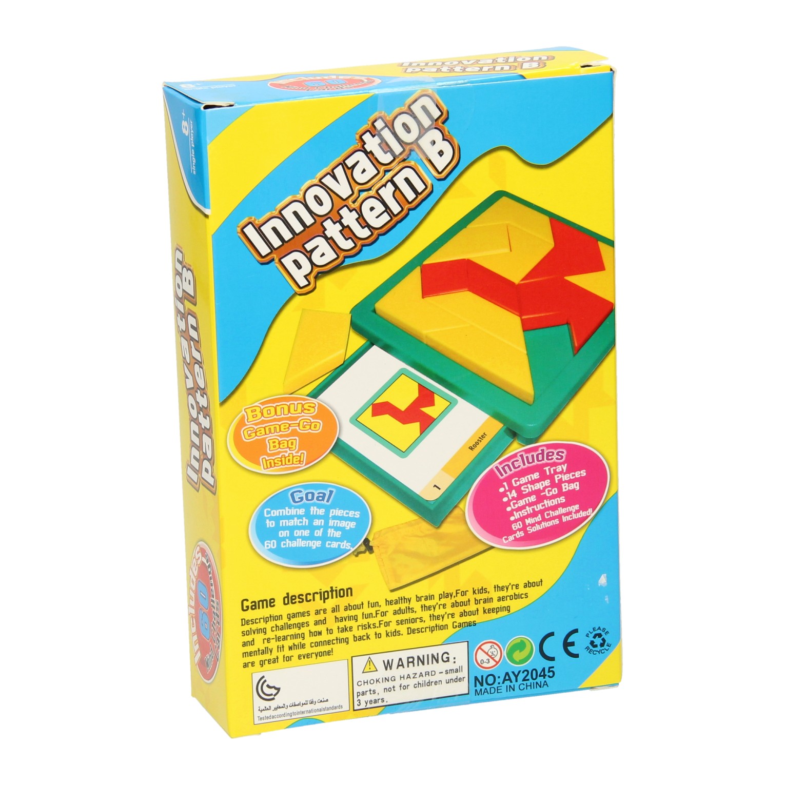 Puzzle de formes de luxe Tangram, 60 défis