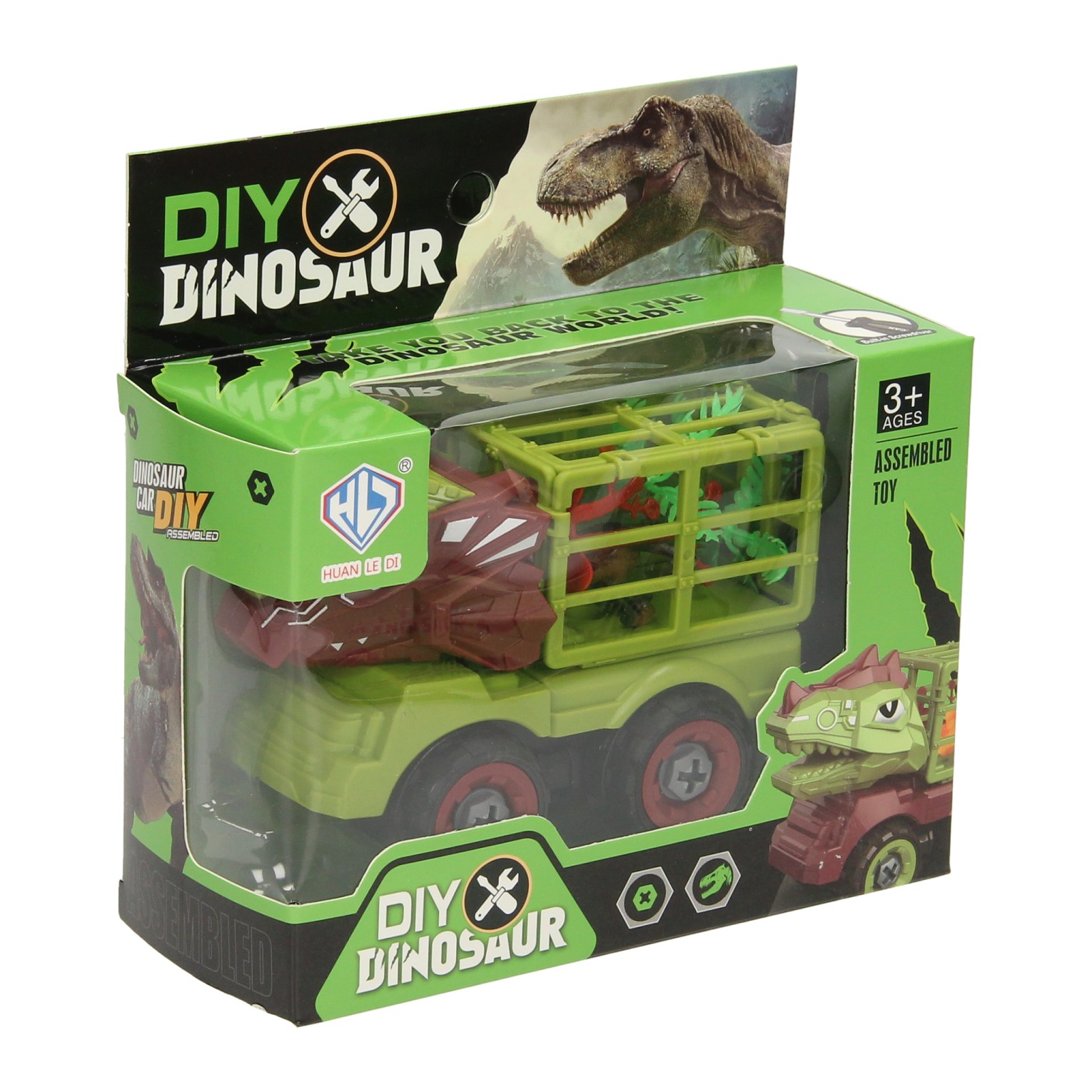 Baue einen Auto-Dino mit Käfig