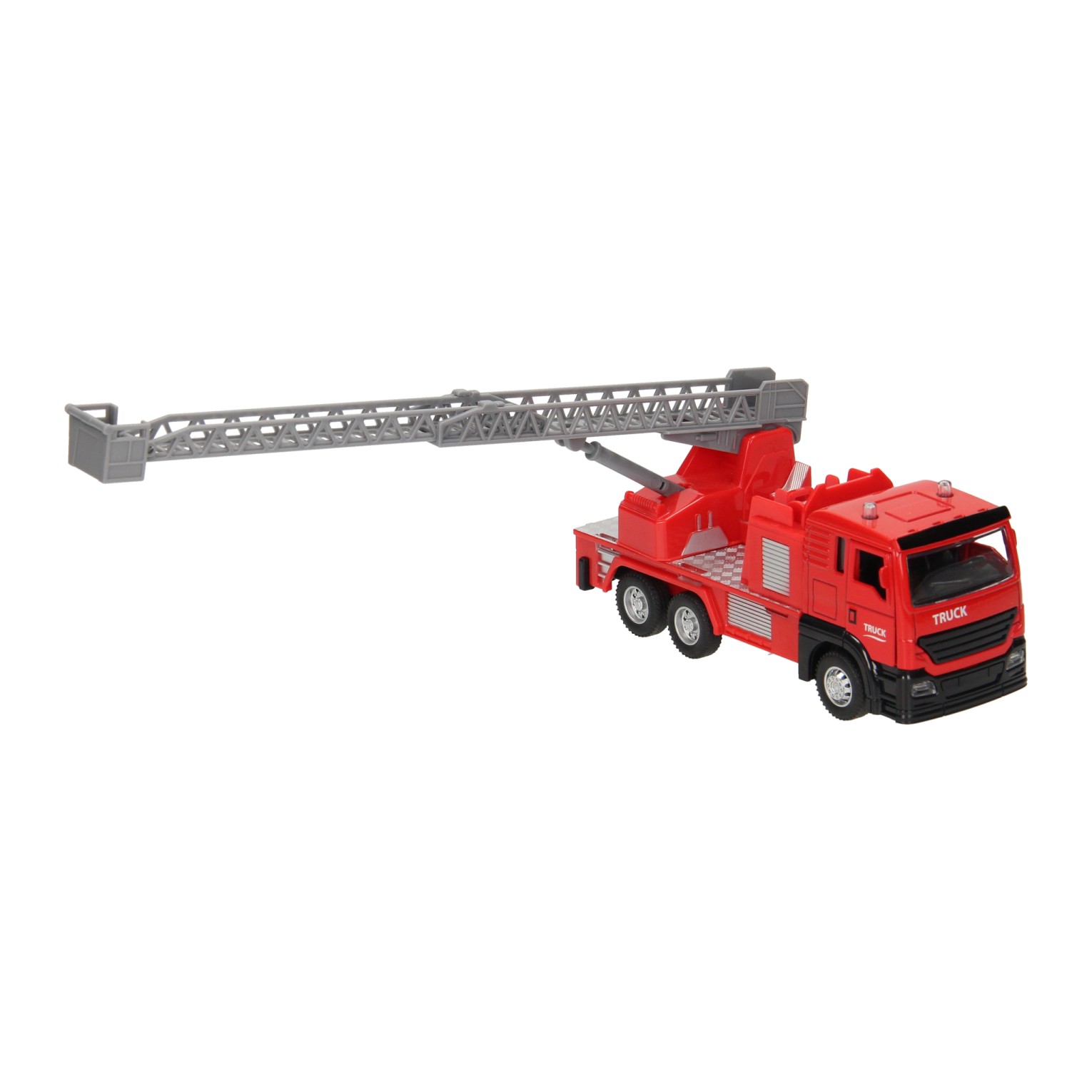 Pull-back Ladderwagen Rood Licht en Geluid