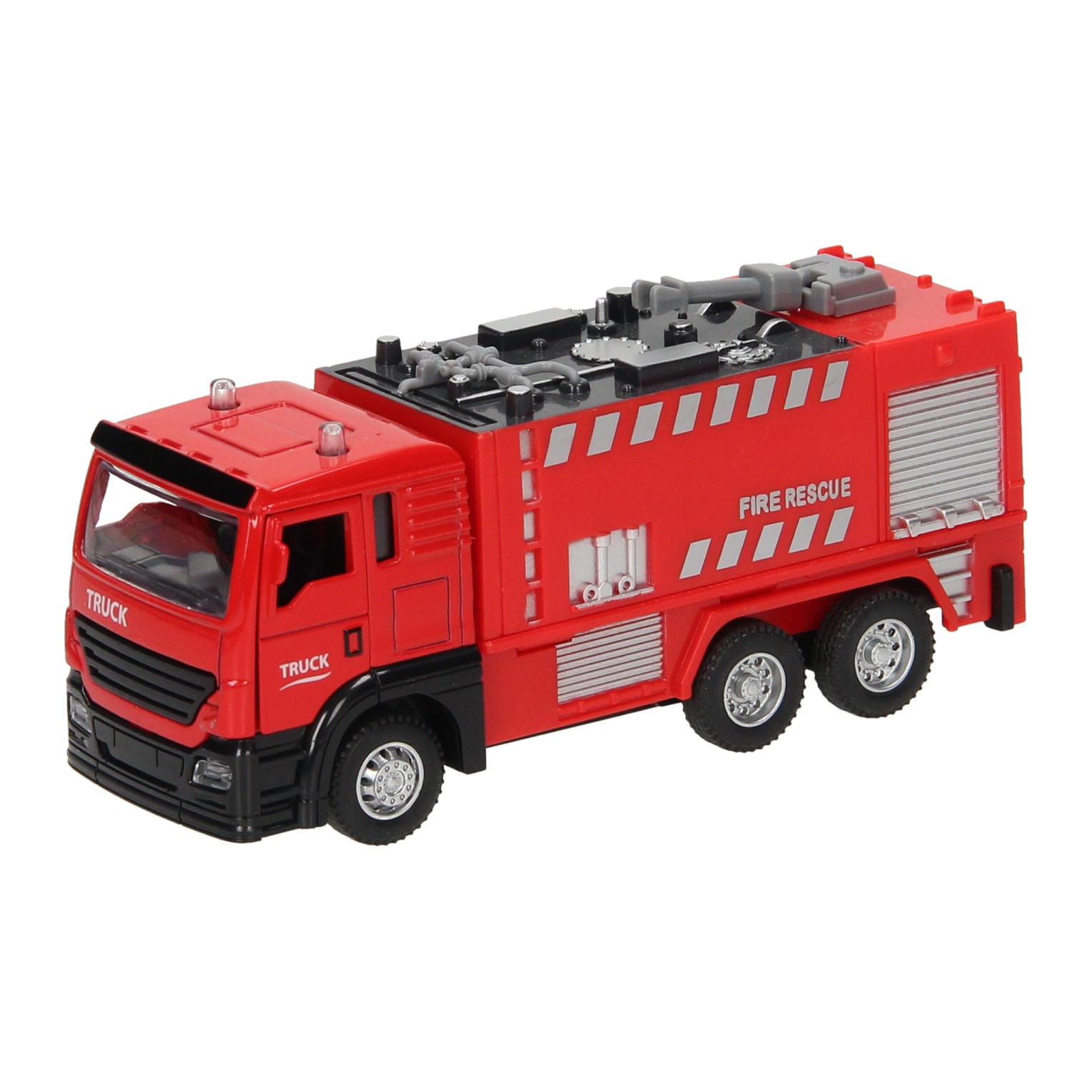 Lumière et son rouges du camion de pompiers rétractable