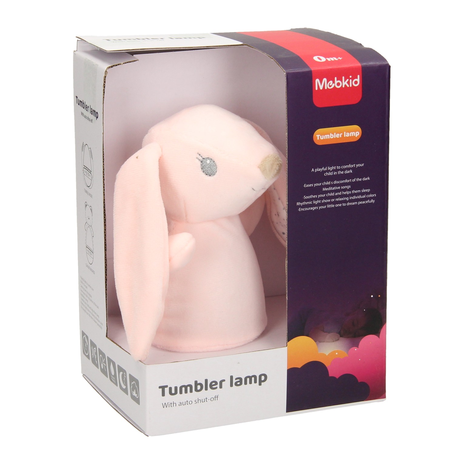 Lampe de nuit Tumble Lapin avec lumière et son