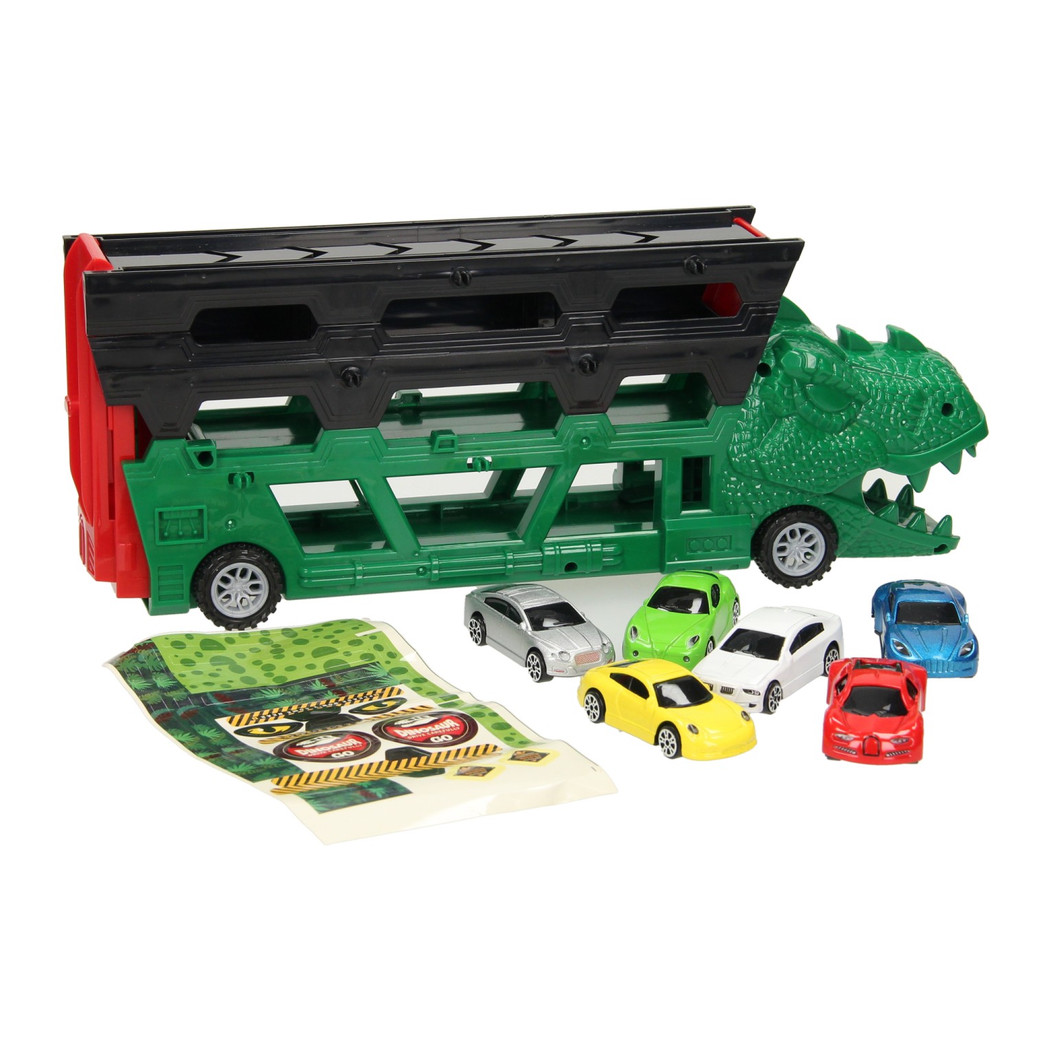 Dino Transporter met Afschietfunctie, 7dlg.