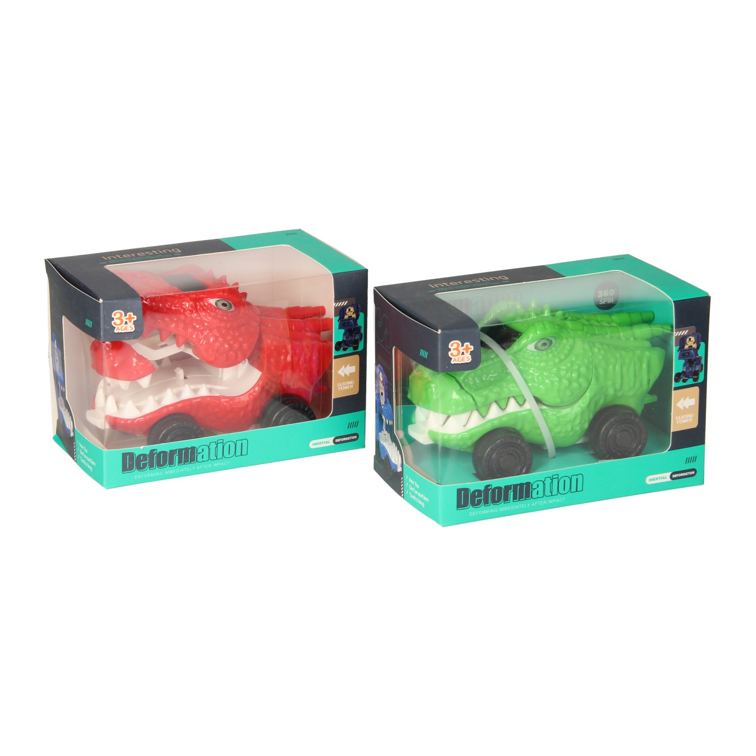 Dino Transform Spin Car 360