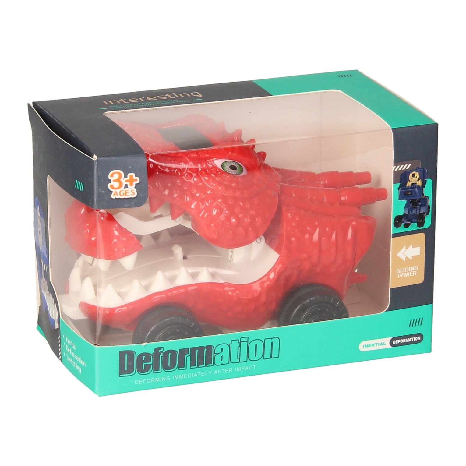 Dino Transform Spin Car 360