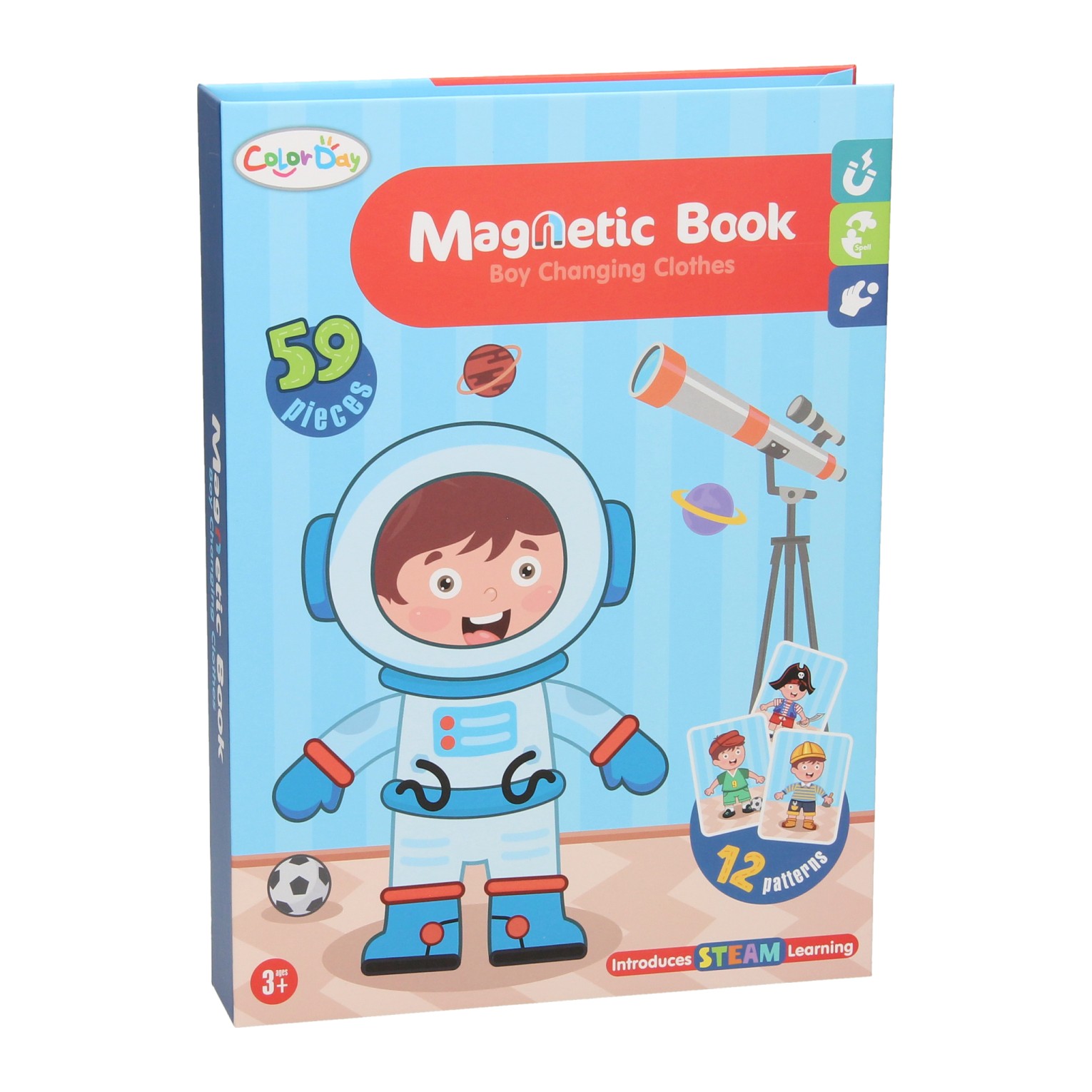 Magnetisch Boek - Outfits Jongen, 59dlg.