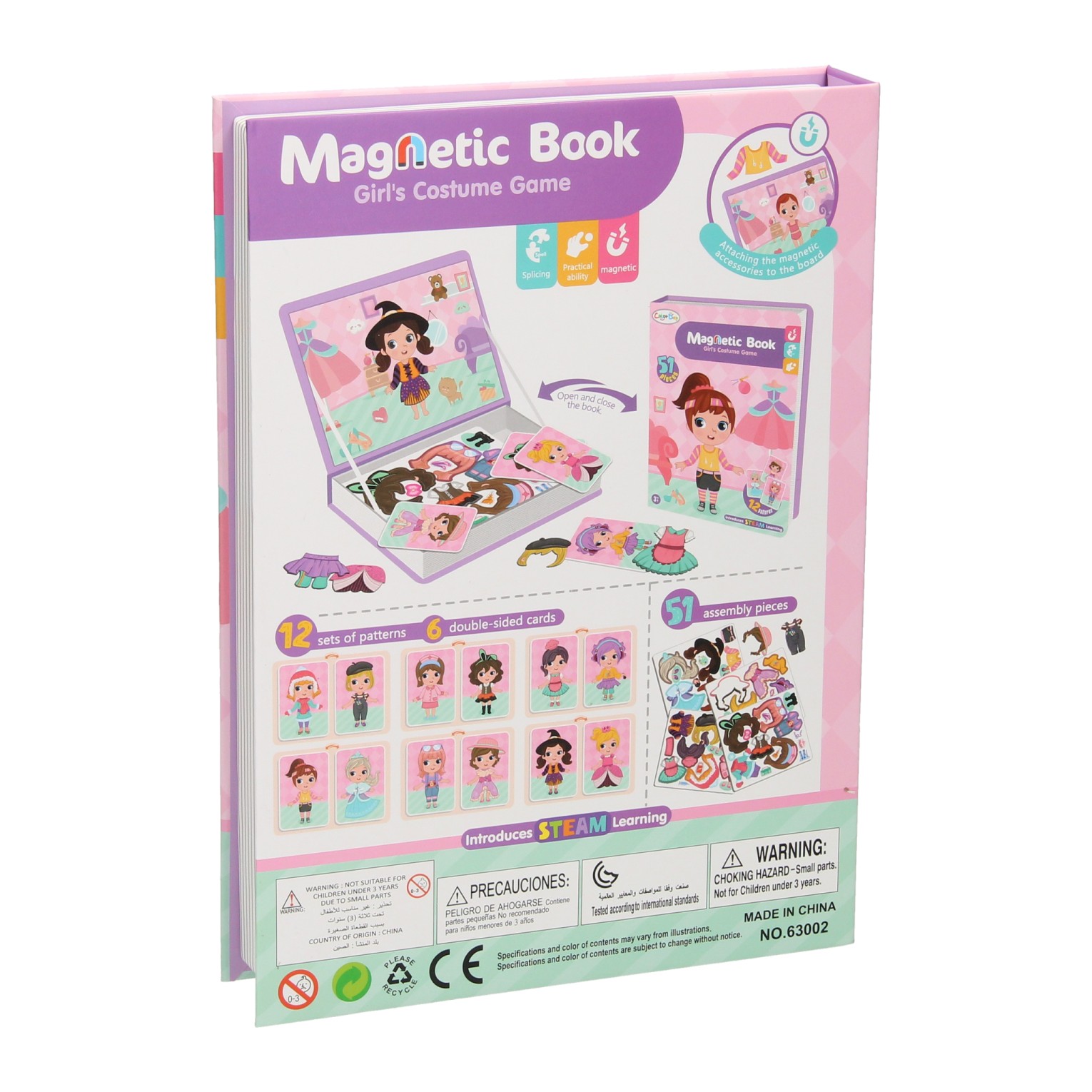 Magnetisch Boek - Outfits Meisje, 51dlg.