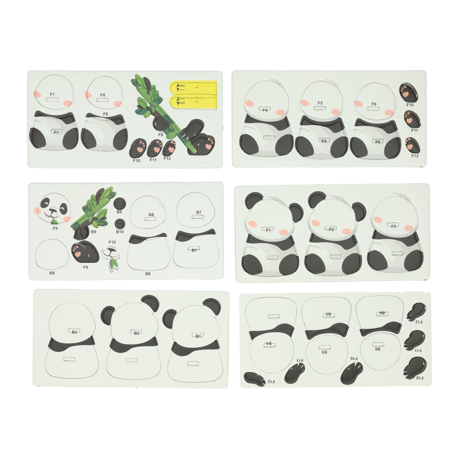 DIY 3D Model Puzzel - Panda