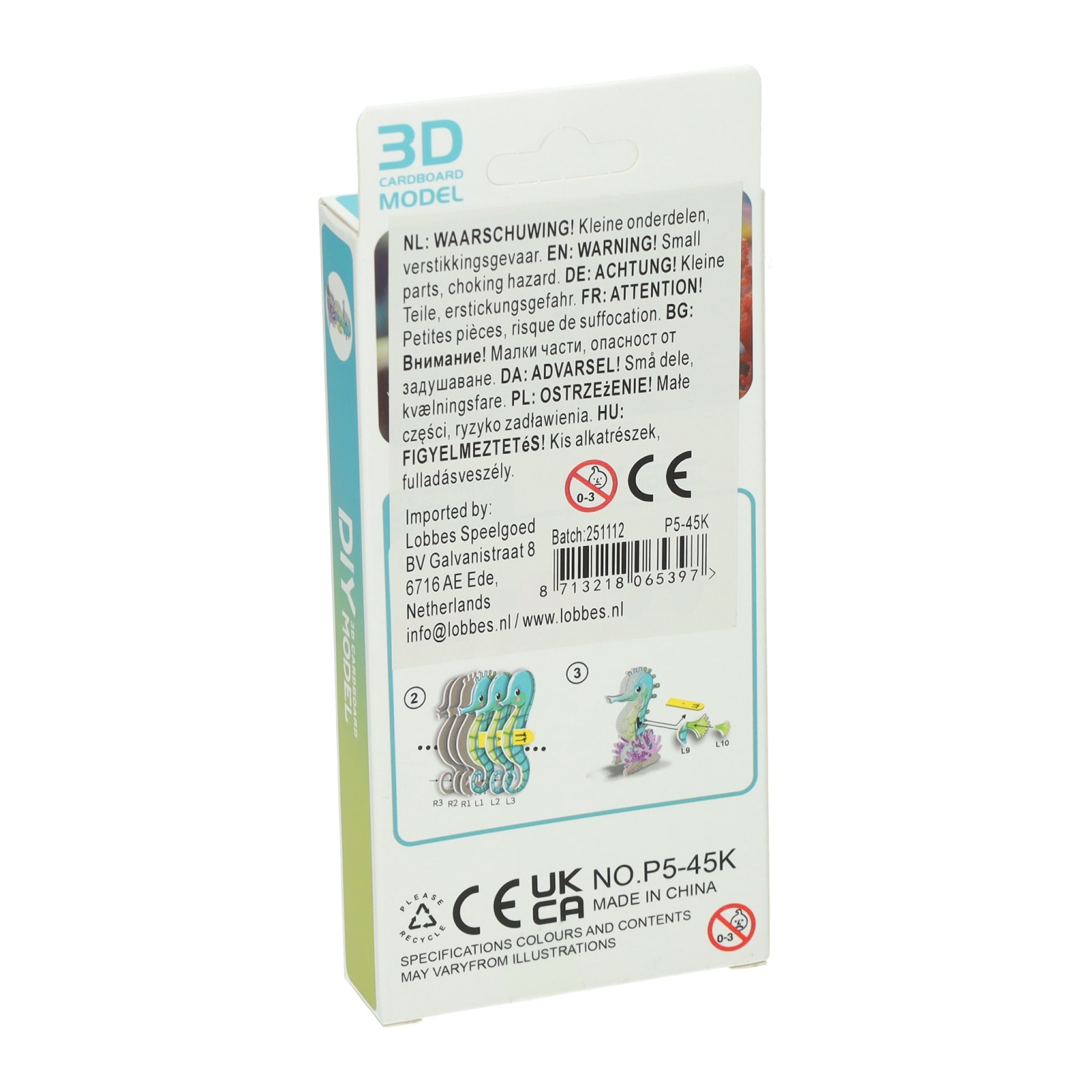 DIY 3D Model Puzzel - Zeepaard